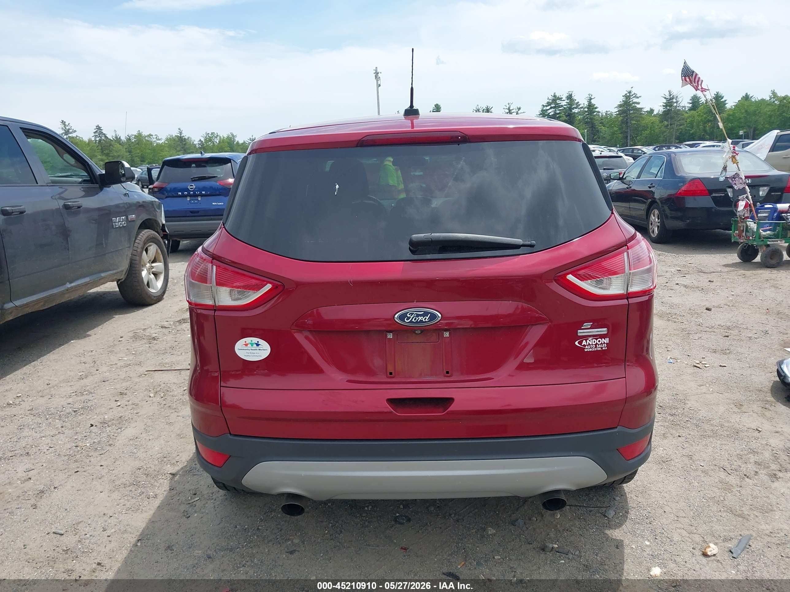 2015 Ford Escape Se Red vin: 1FMCU9GX0FUA72127
