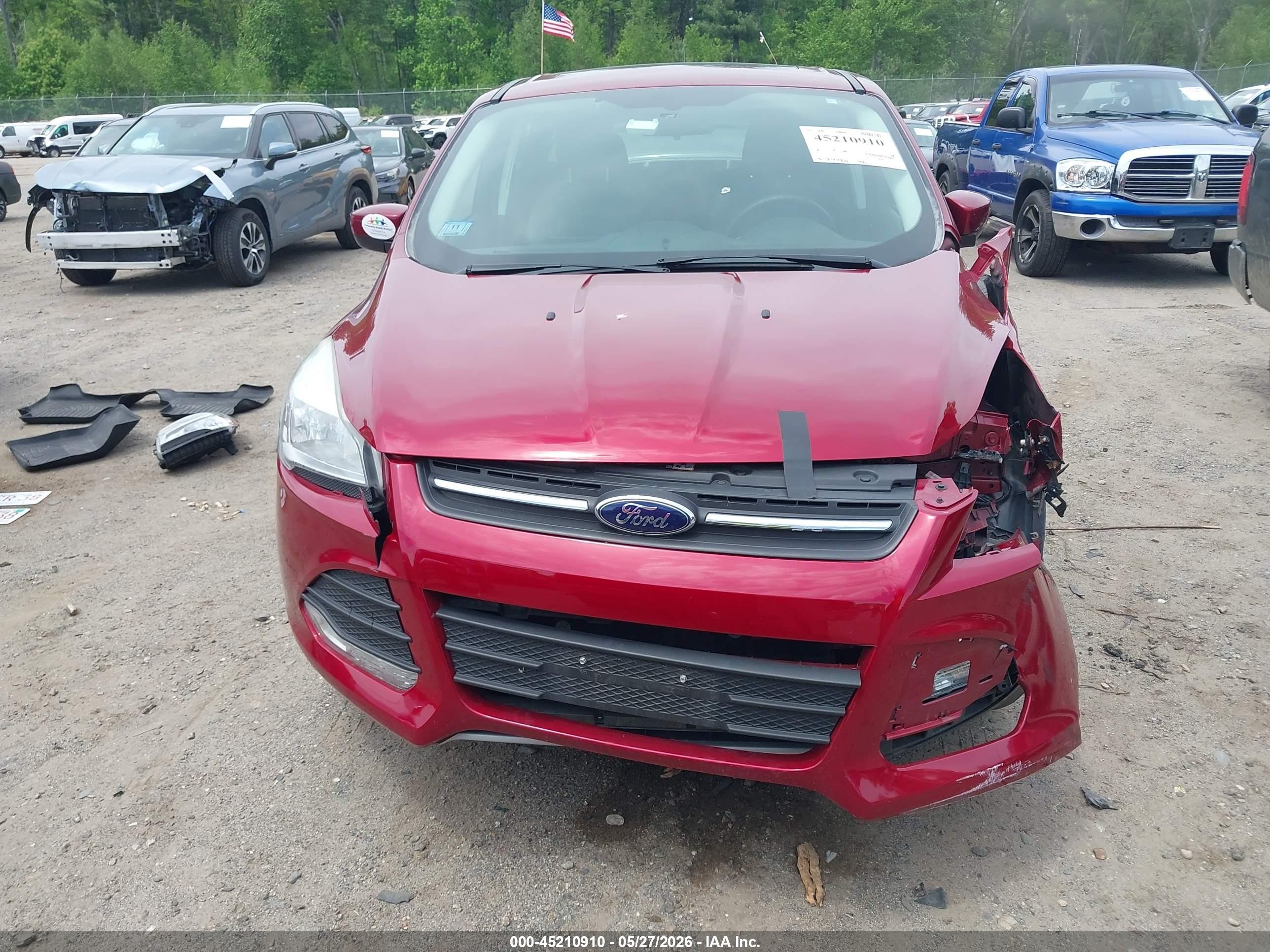 2015 Ford Escape Se Red vin: 1FMCU9GX0FUA72127