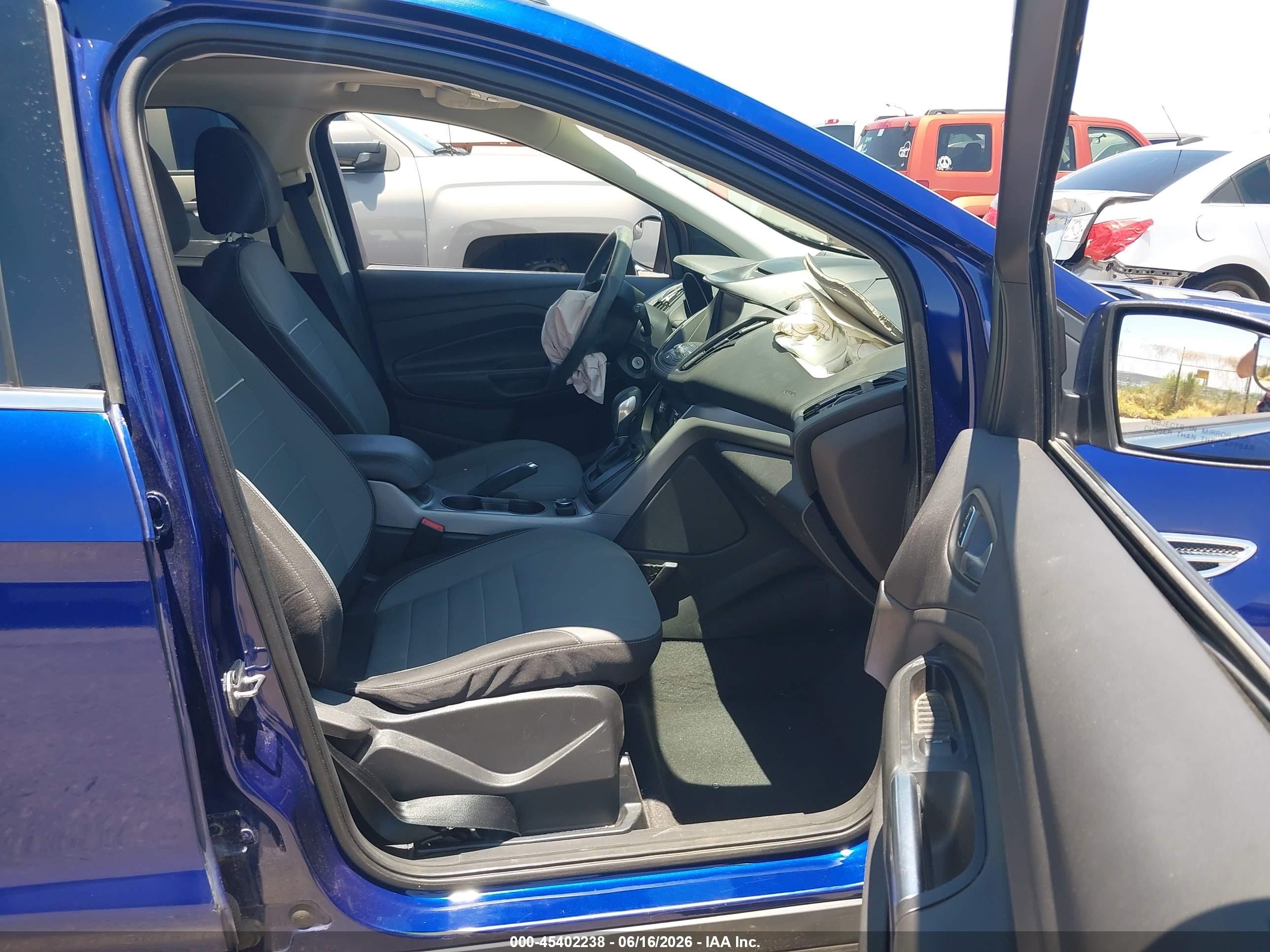 2015 Ford Escape Se Blue vin: 1FMCU9GX0FUA75058