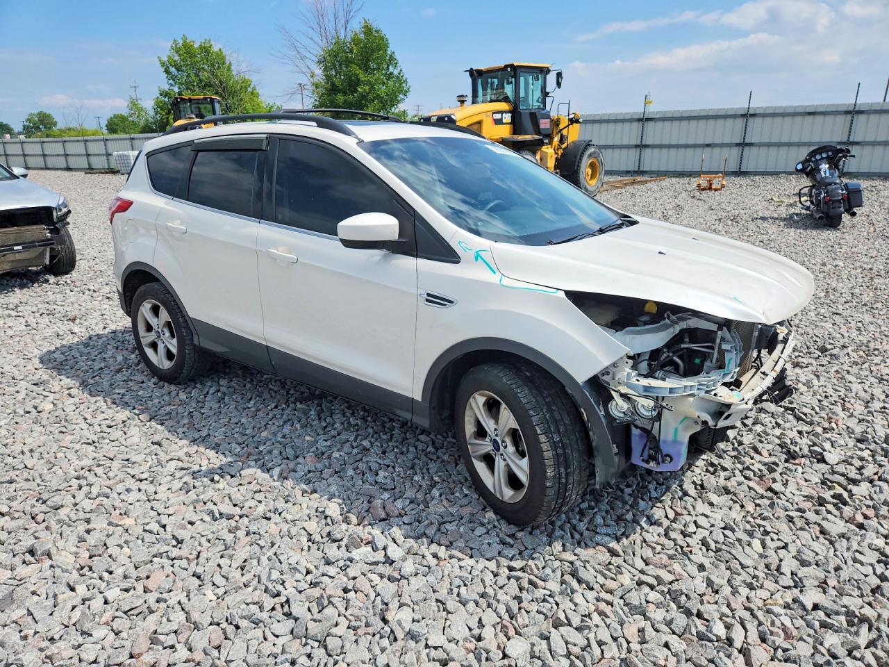 2015 Ford Escape Se Белый vin: 1FMCU9GX0FUB35114