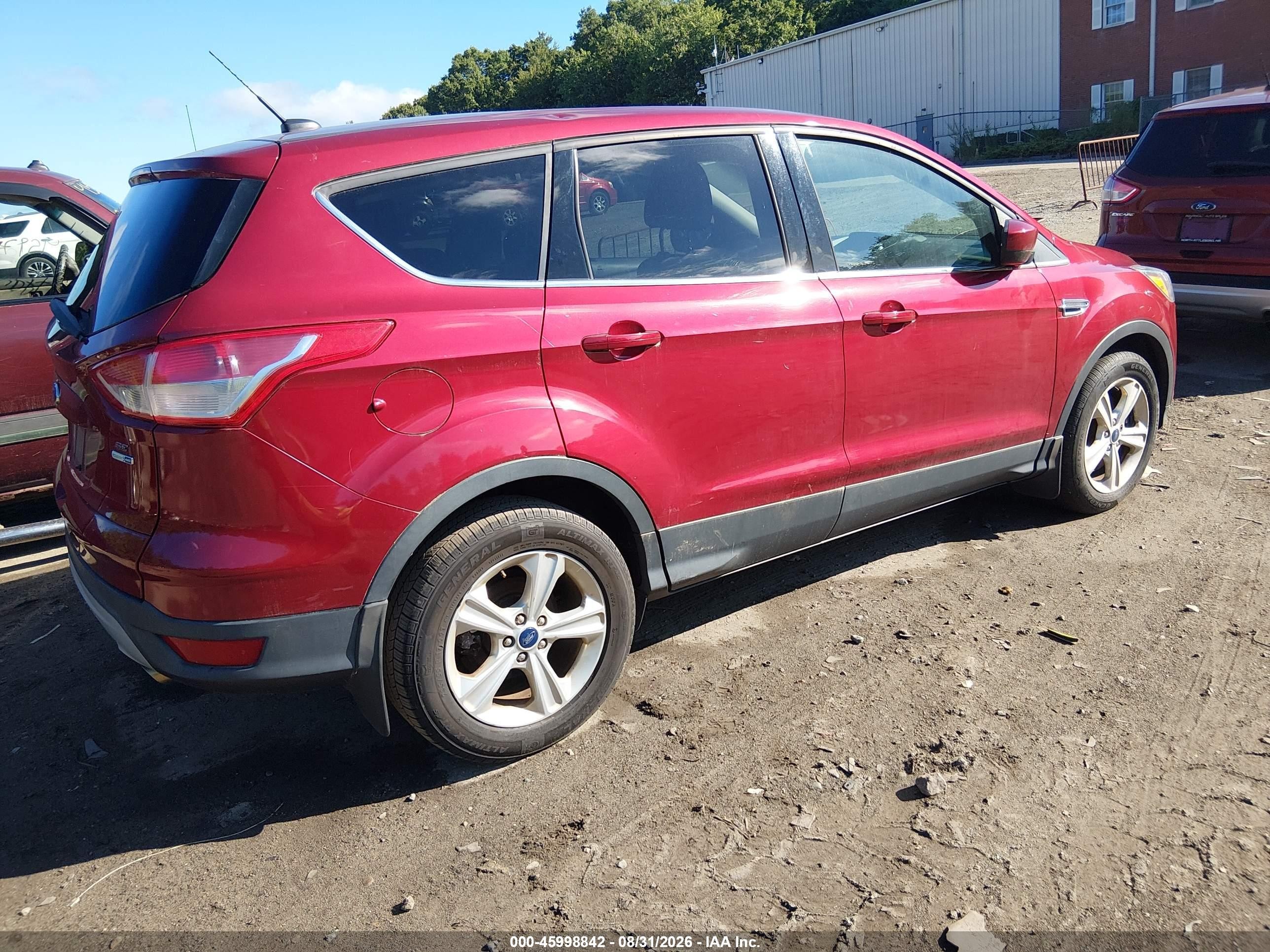 2015 Ford Escape Se Red vin: 1FMCU9GX0FUB53953