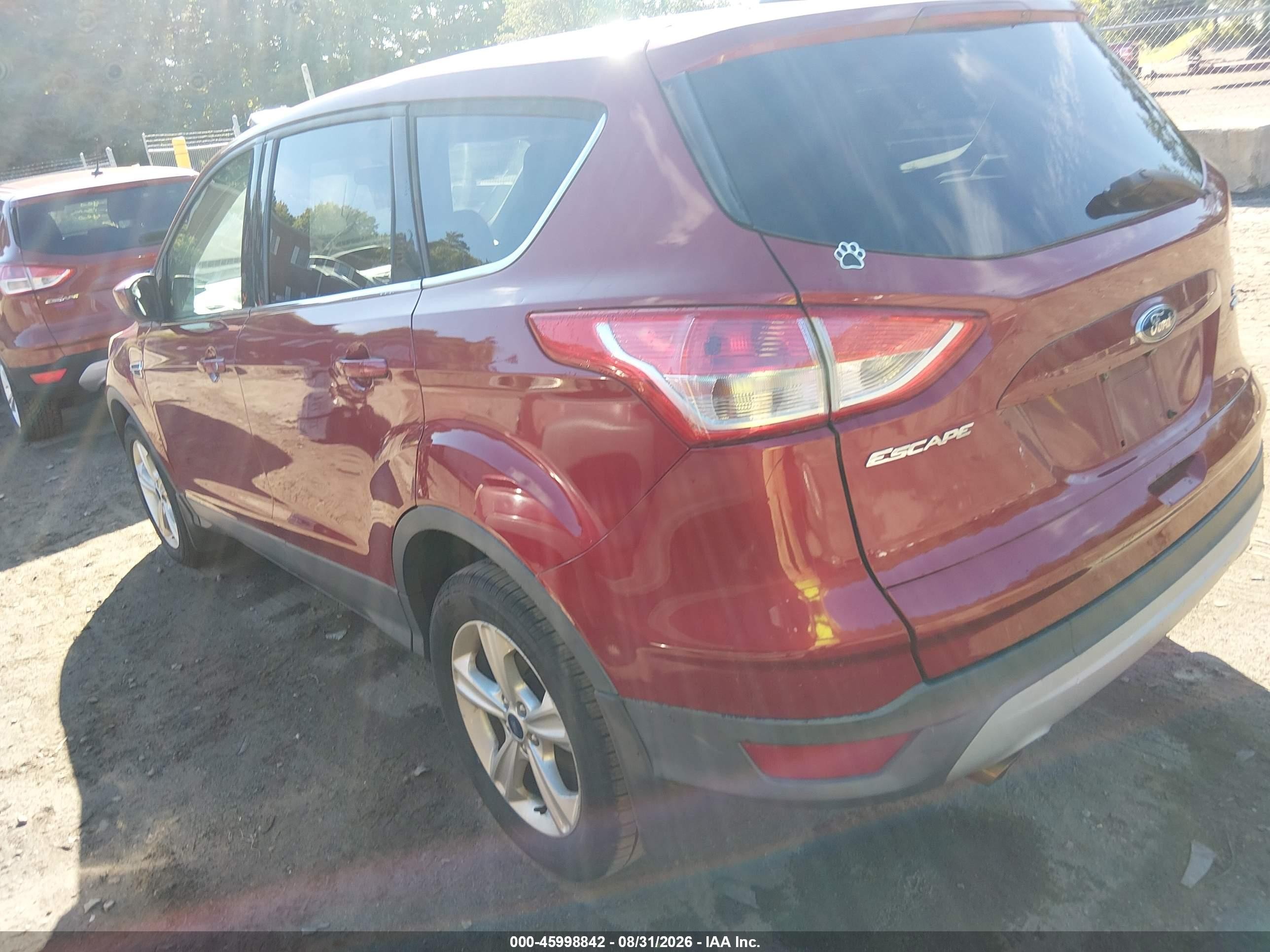 2015 Ford Escape Se Red vin: 1FMCU9GX0FUB53953