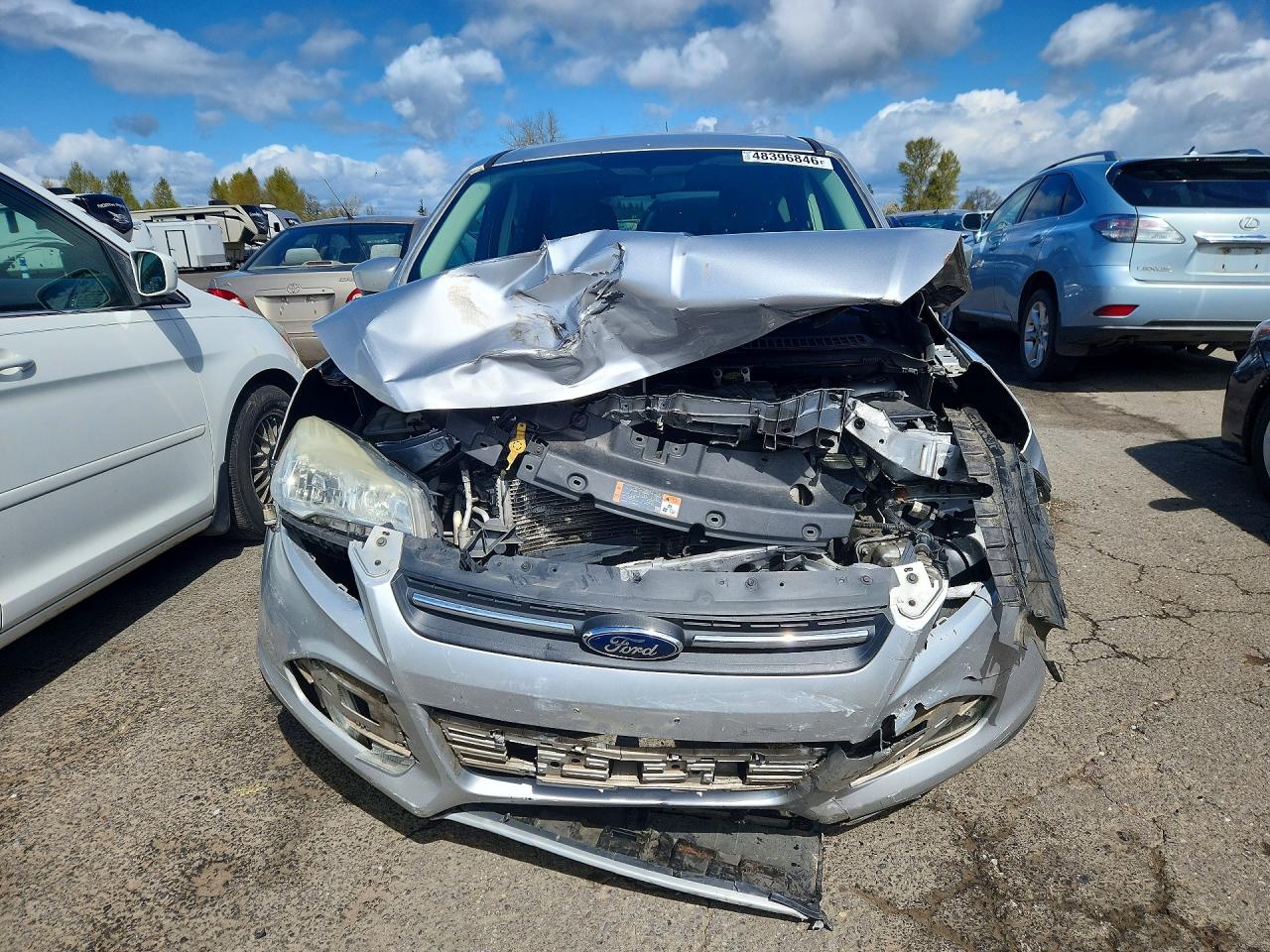 2015 Ford Escape Se Silver vin: 1FMCU9GX0FUB74270