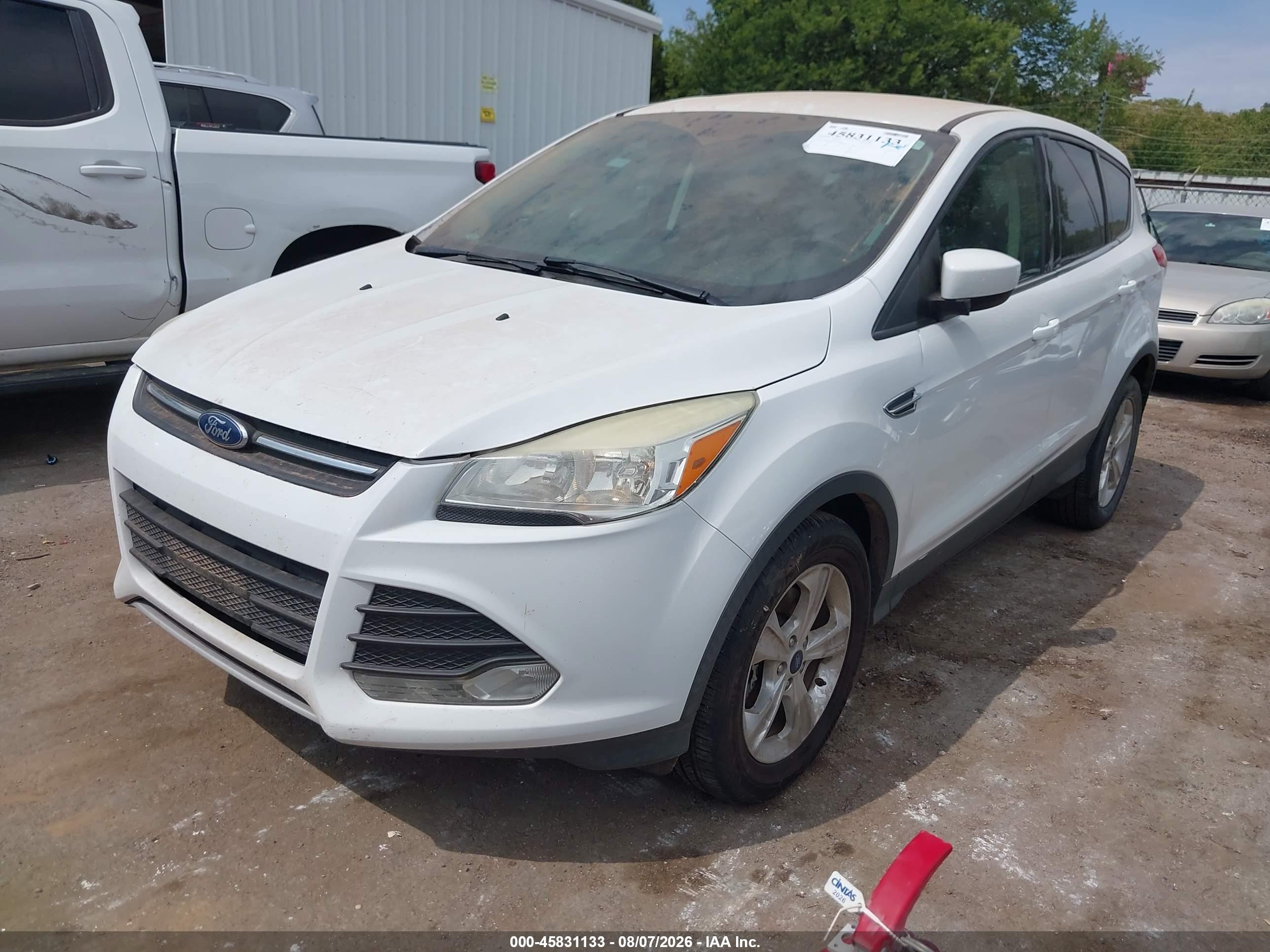 2015 Ford Escape Se White vin: 1FMCU9GX0FUC13326