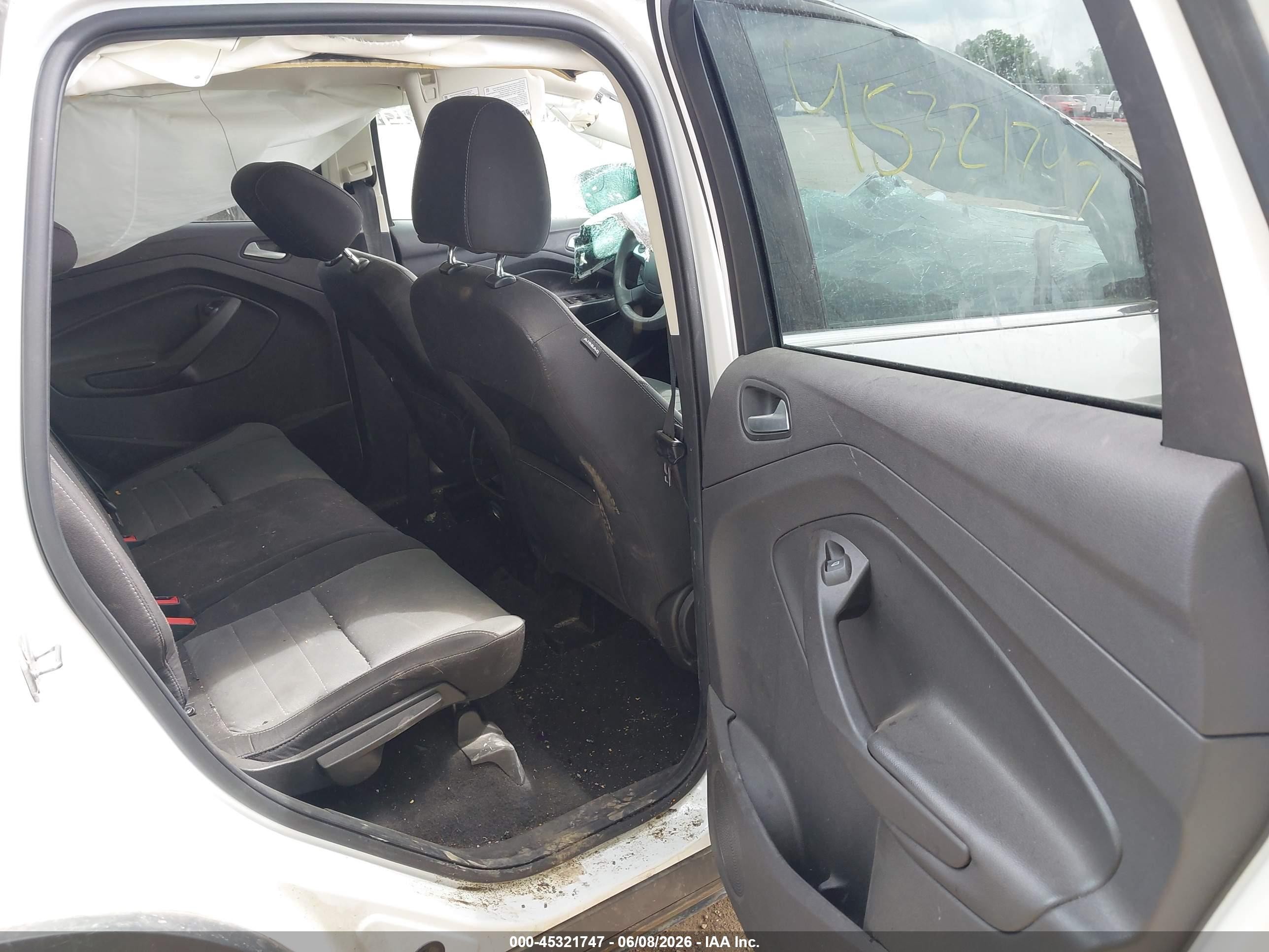 2015 Ford Escape Se White vin: 1FMCU9GX0FUC23001