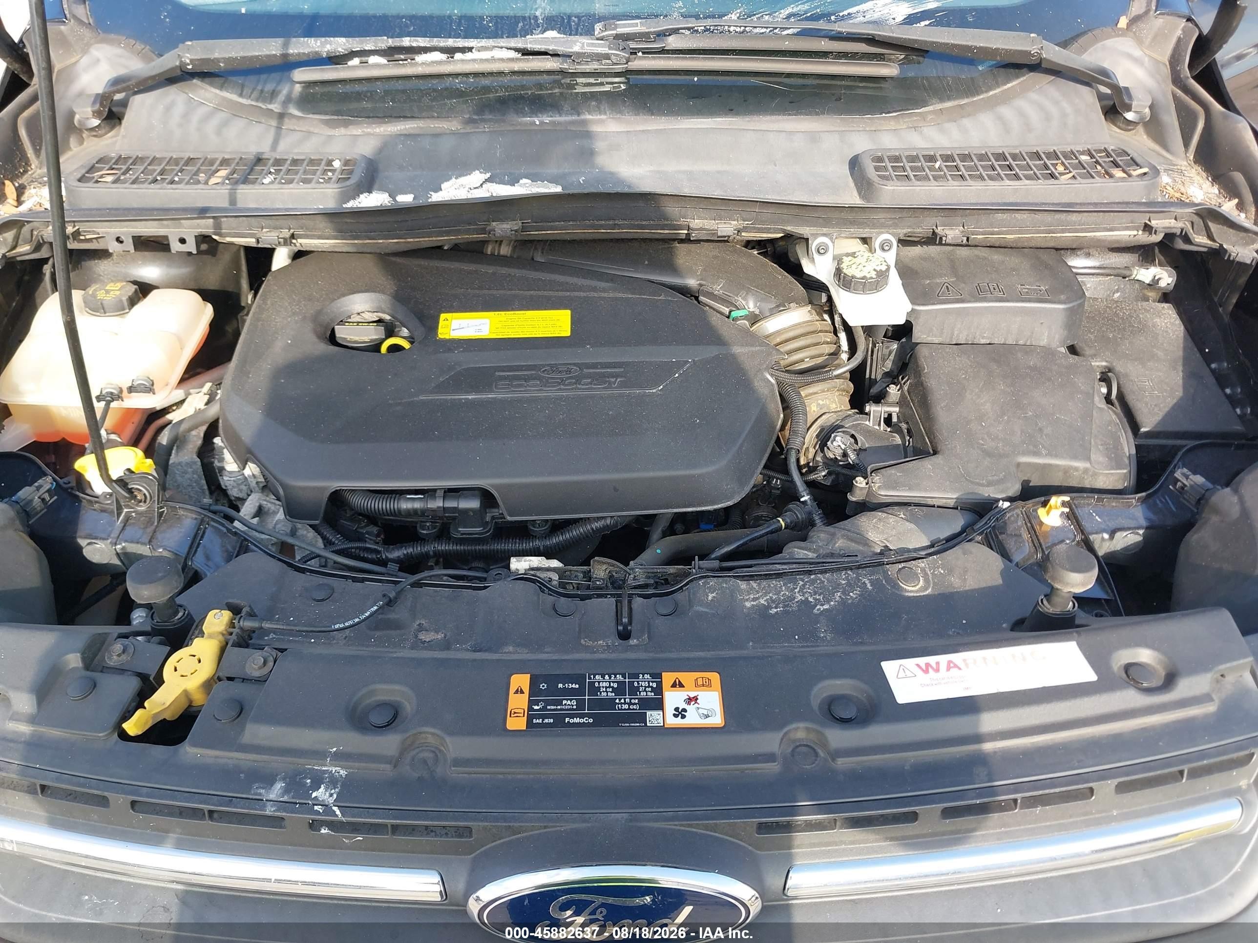 2015 Ford Escape Se Черный vin: 1FMCU9GX0FUC30904