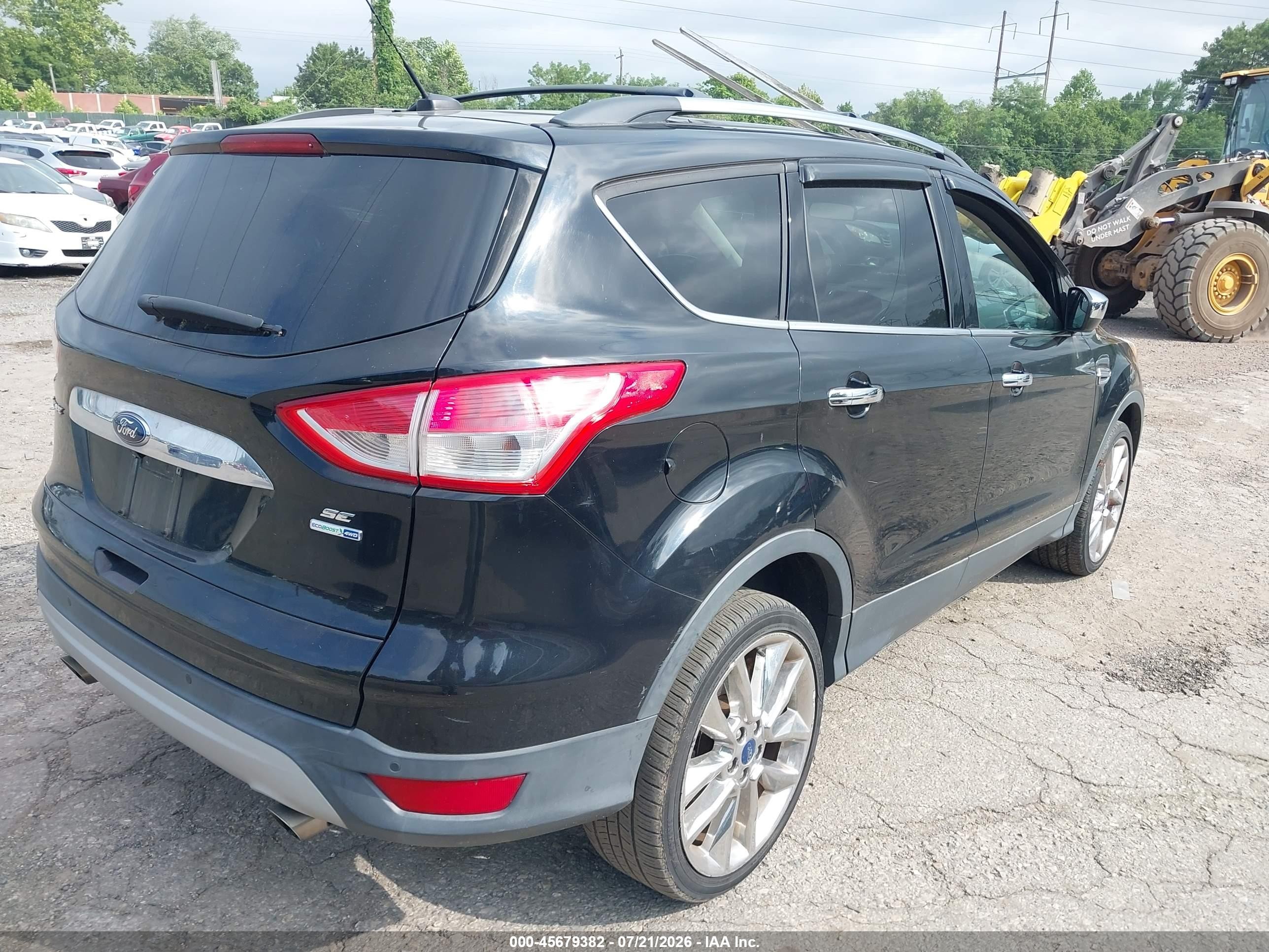 2016 Ford Escape Se Черный vin: 1FMCU9GX0GUC04143