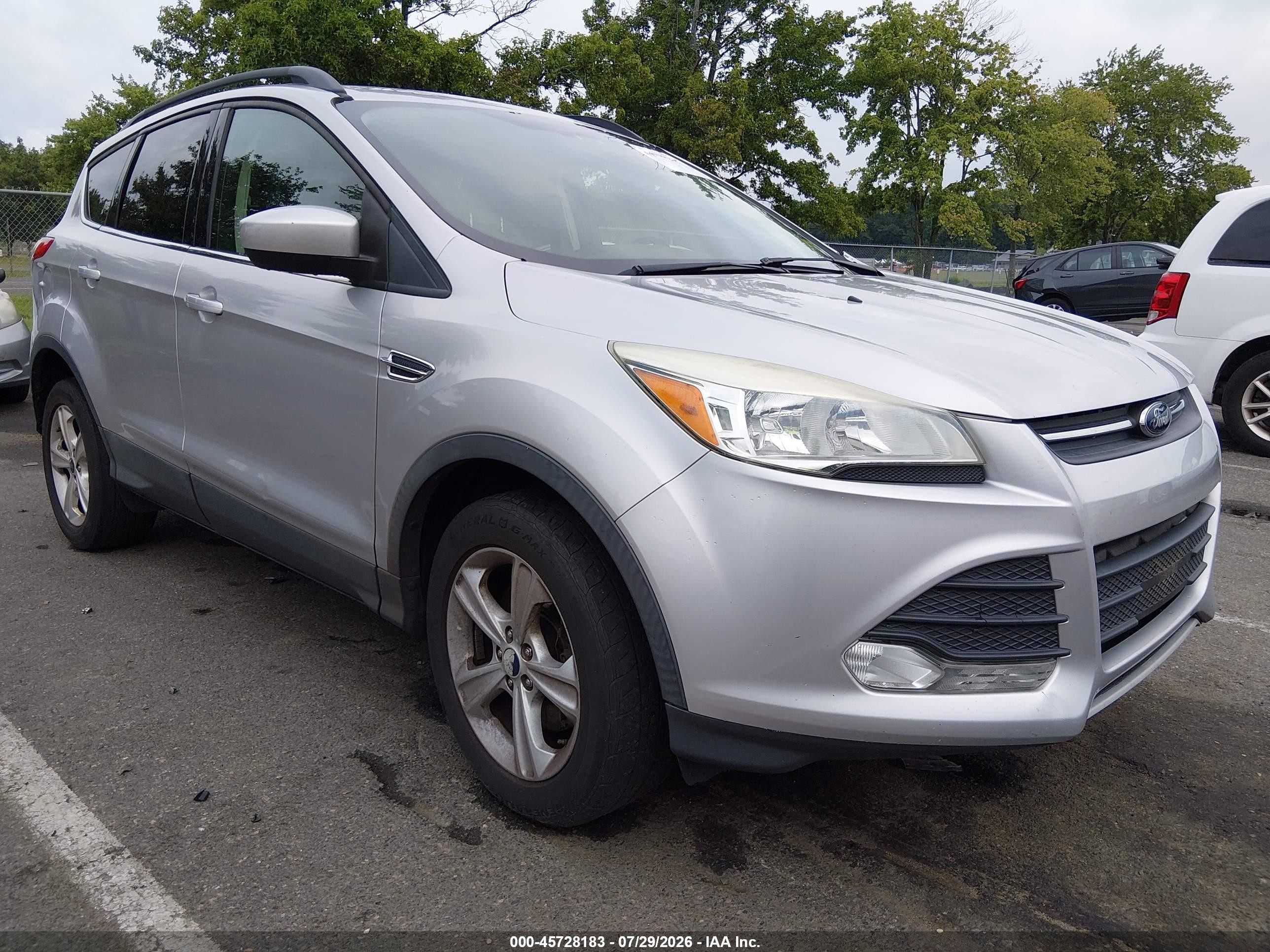 2016 Ford Escape Se Silver vin: 1FMCU9GX0GUC49650