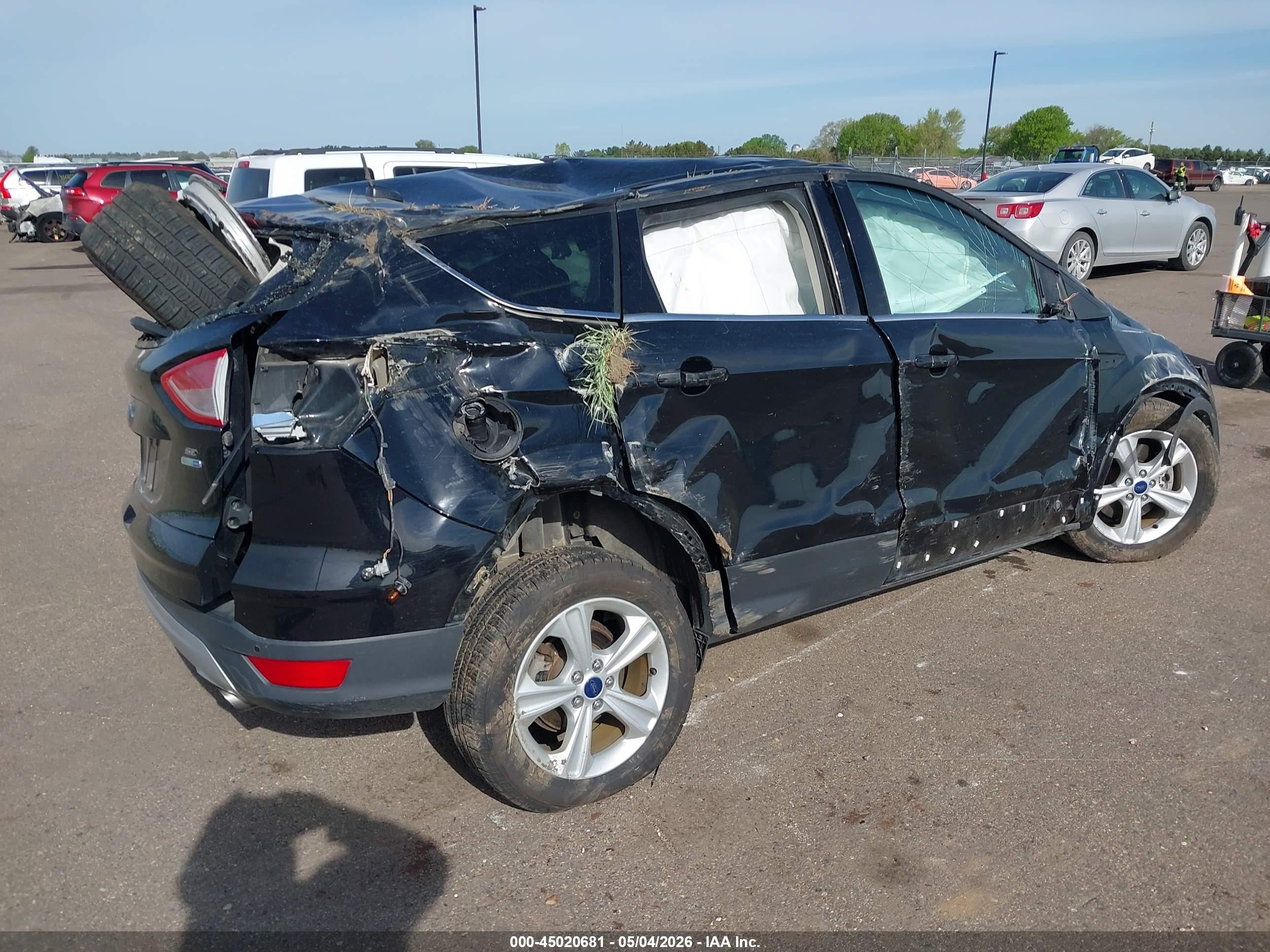 2016 Ford Escape Se Black vin: 1FMCU9GX0GUC77562