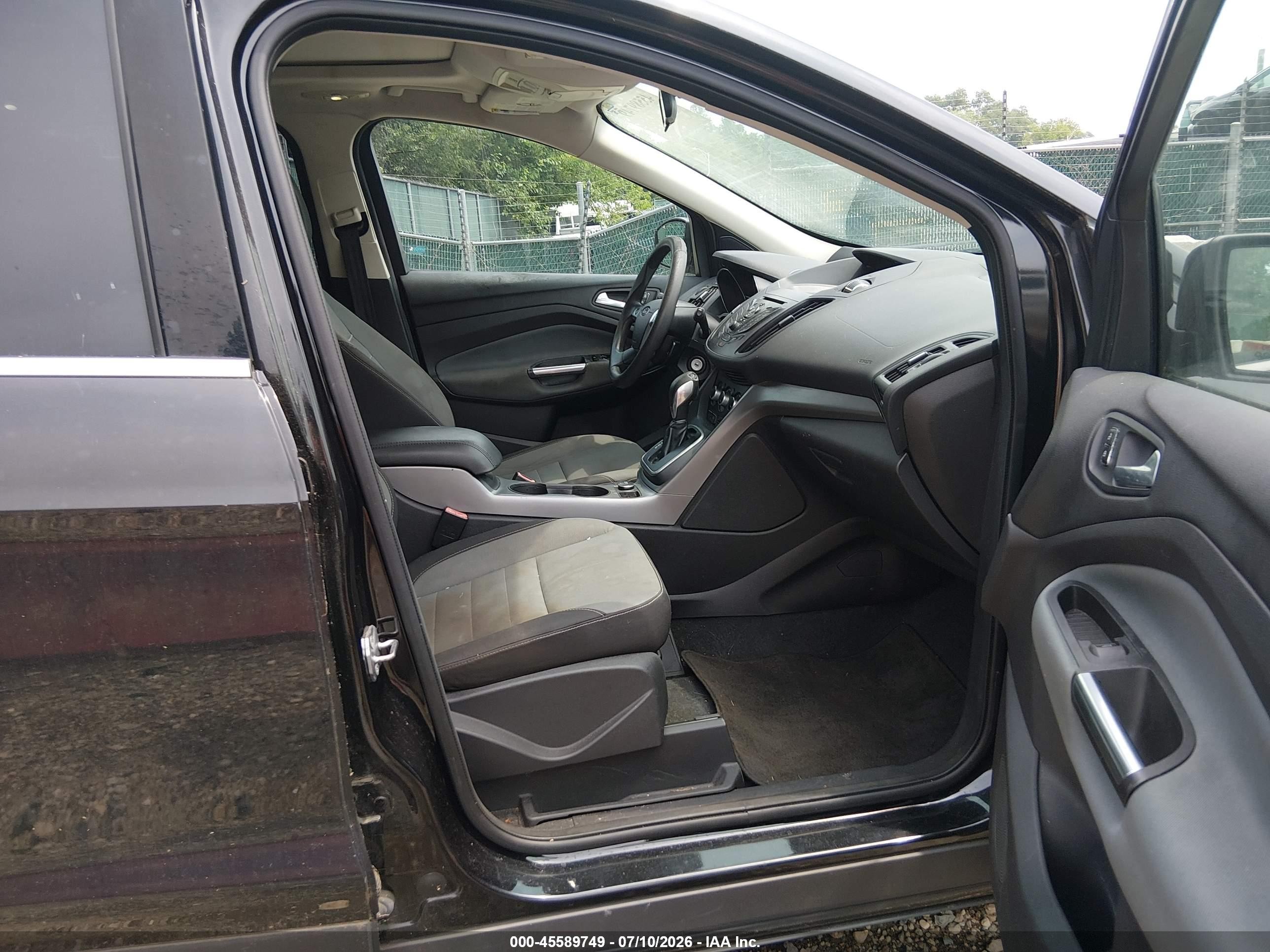 2013 Ford Escape Se Black vin: 1FMCU9GX1DUA47282