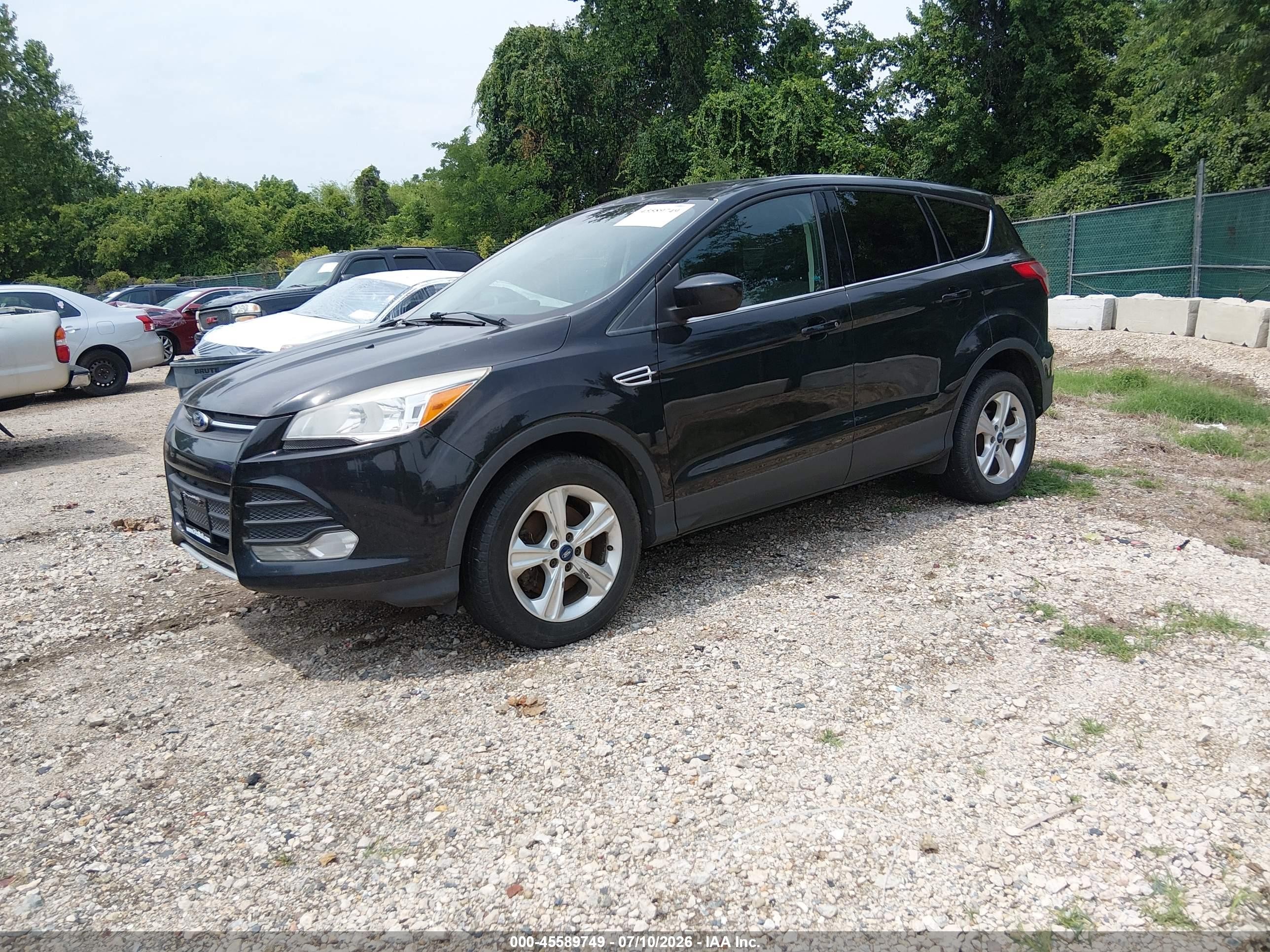 2013 Ford Escape Se Black vin: 1FMCU9GX1DUA47282