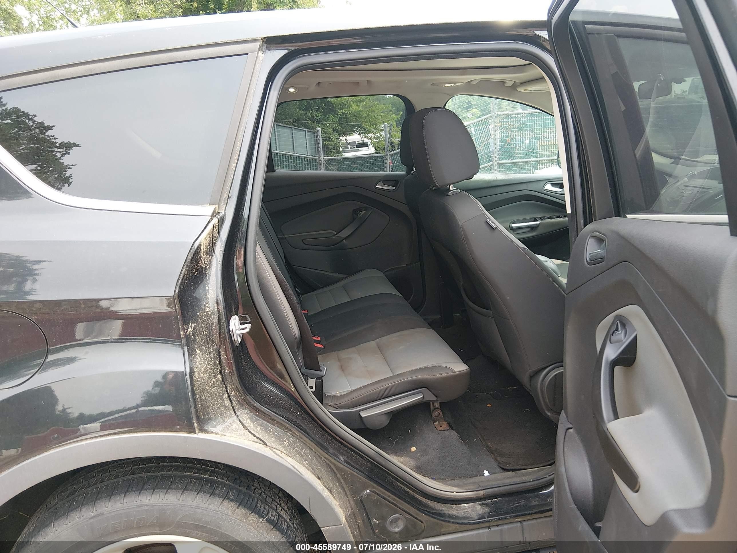 2013 Ford Escape Se Black vin: 1FMCU9GX1DUA47282
