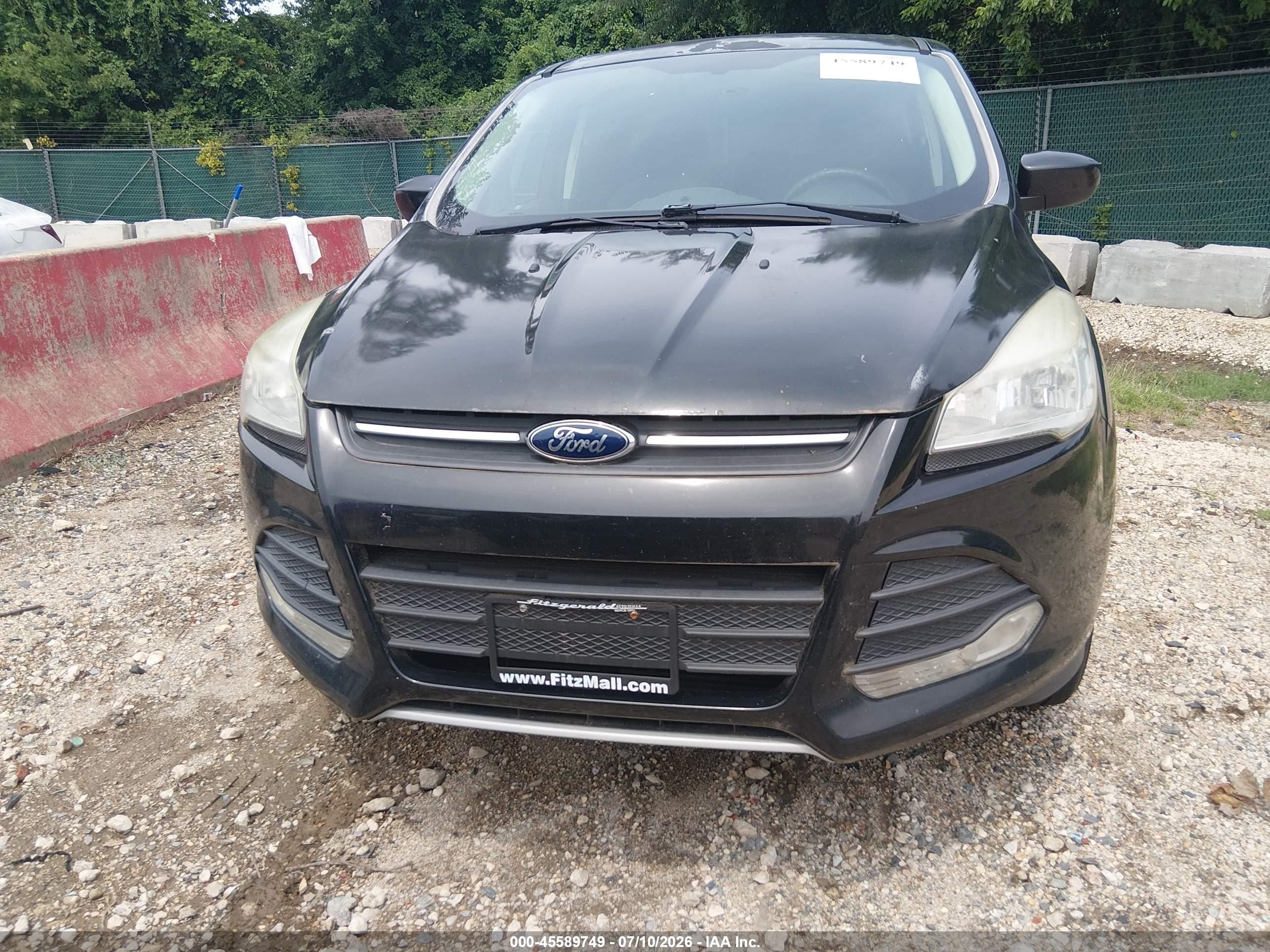 2013 Ford Escape Se Black vin: 1FMCU9GX1DUA47282