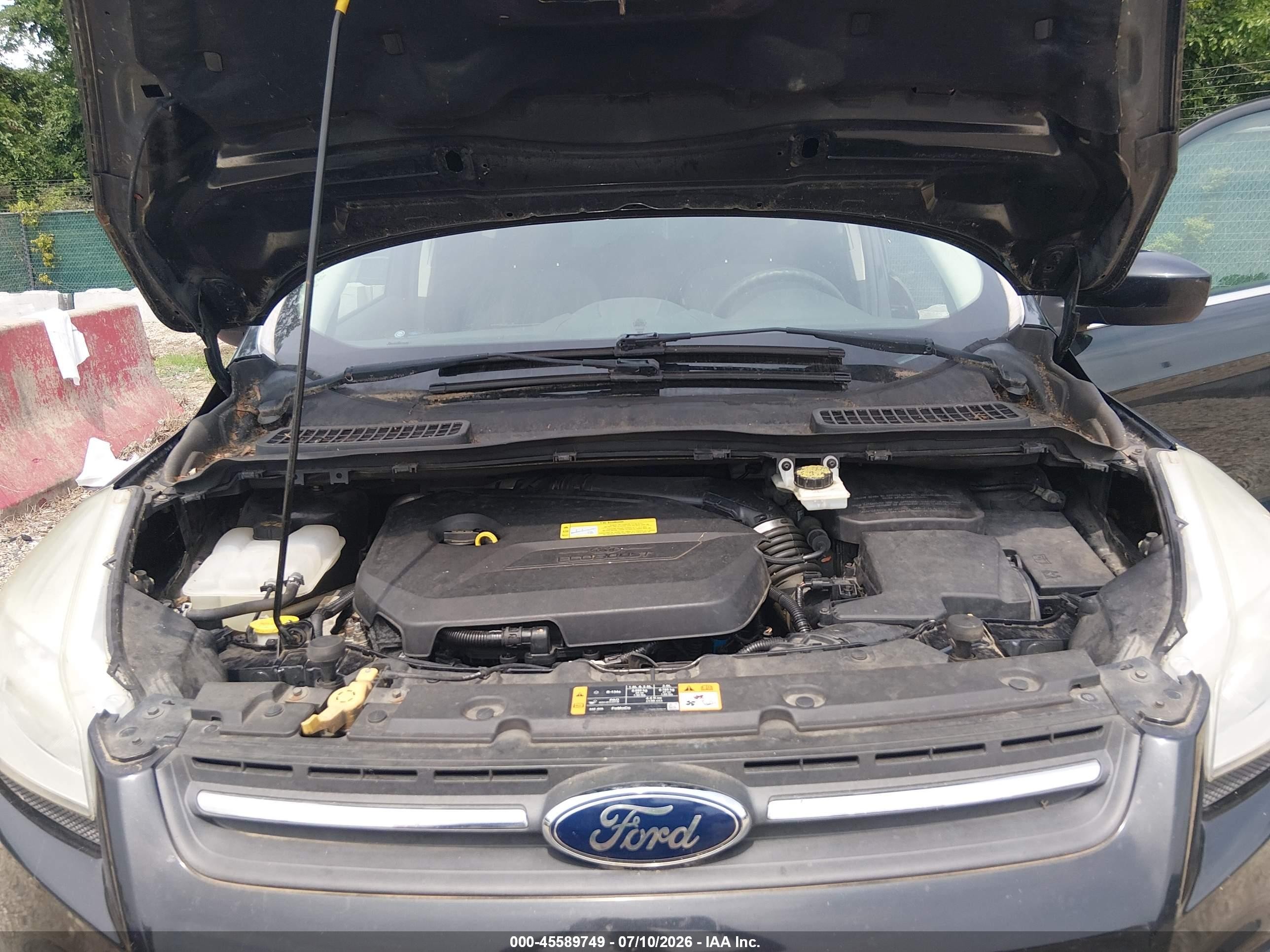 2013 Ford Escape Se Black vin: 1FMCU9GX1DUA47282