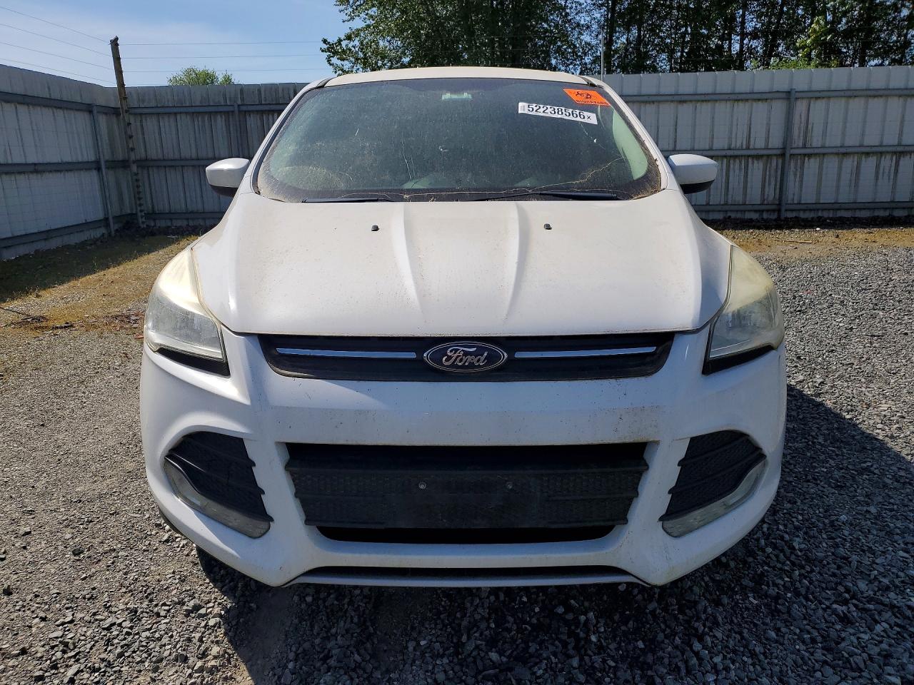 2013 Ford Escape Se White vin: 1FMCU9GX1DUB56356