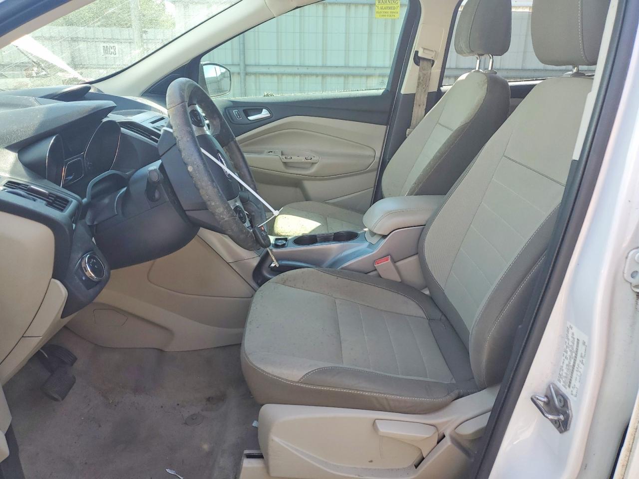 2013 Ford Escape Se White vin: 1FMCU9GX1DUB56356