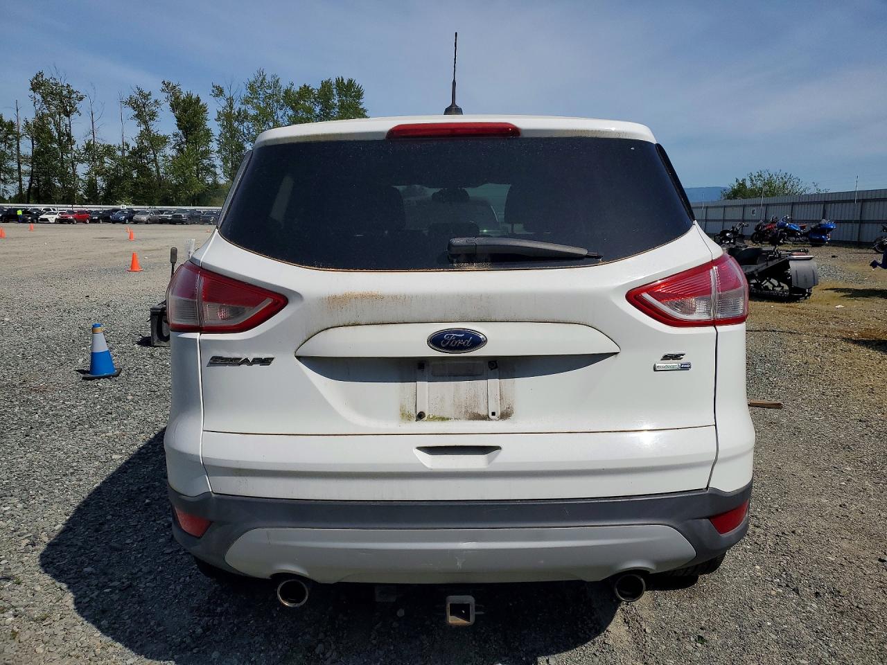 2013 Ford Escape Se White vin: 1FMCU9GX1DUB56356