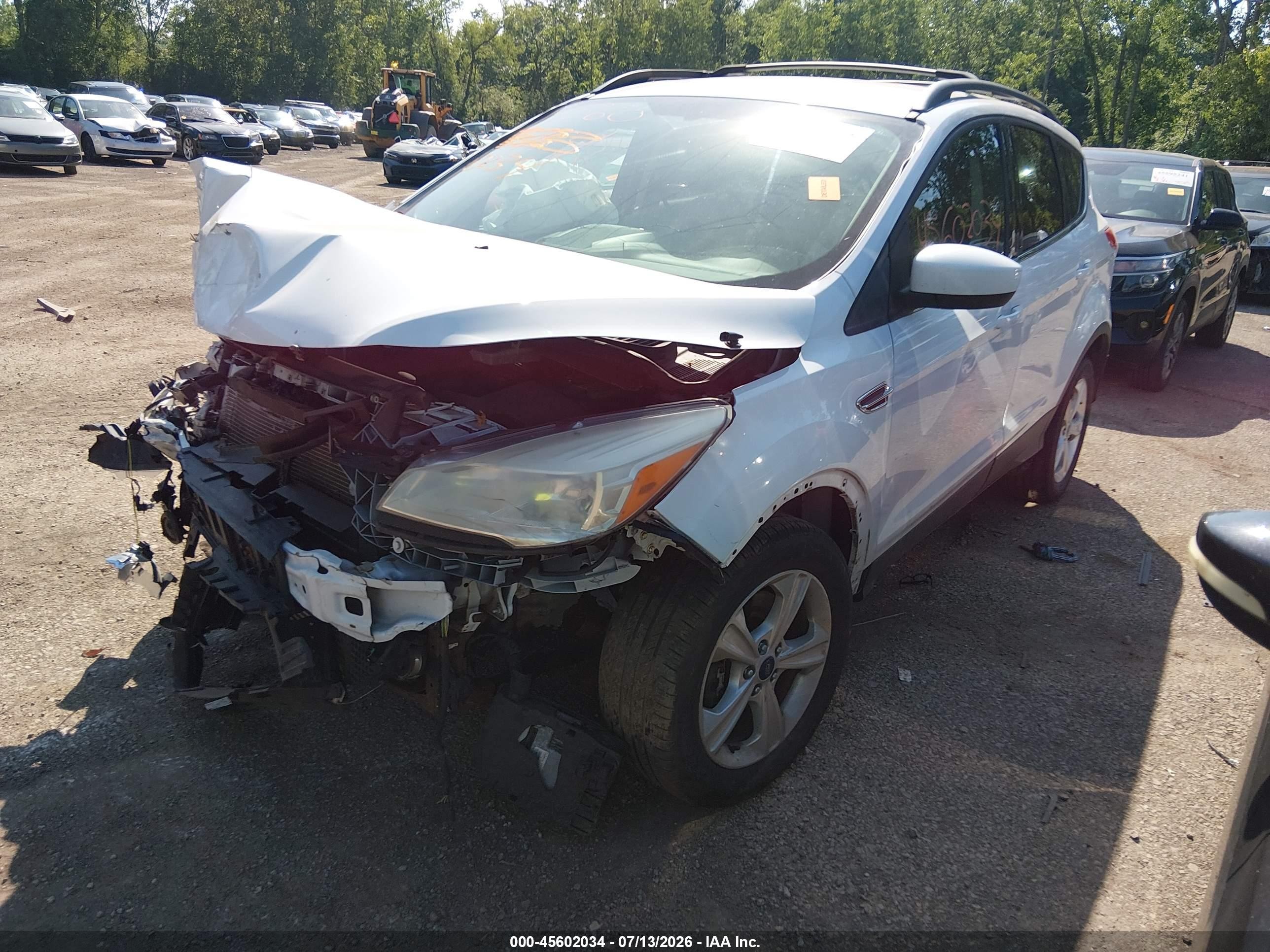 2013 Ford Escape Se Белый vin: 1FMCU9GX1DUB59368
