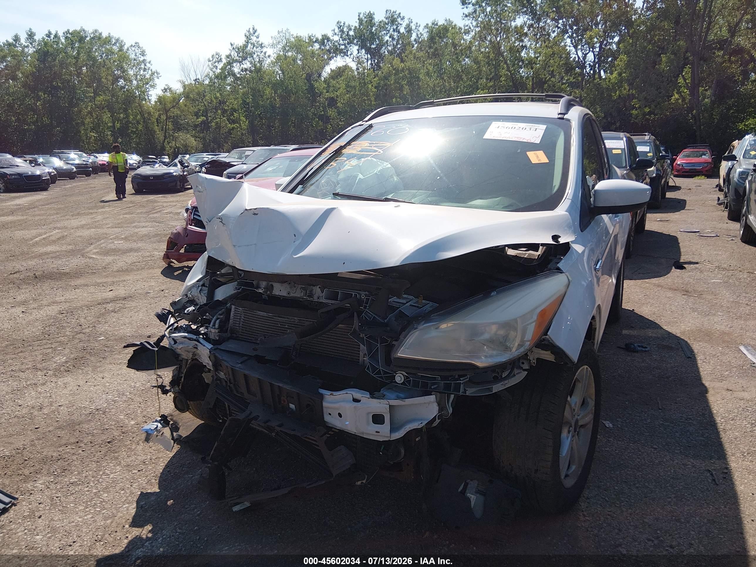2013 Ford Escape Se Белый vin: 1FMCU9GX1DUB59368