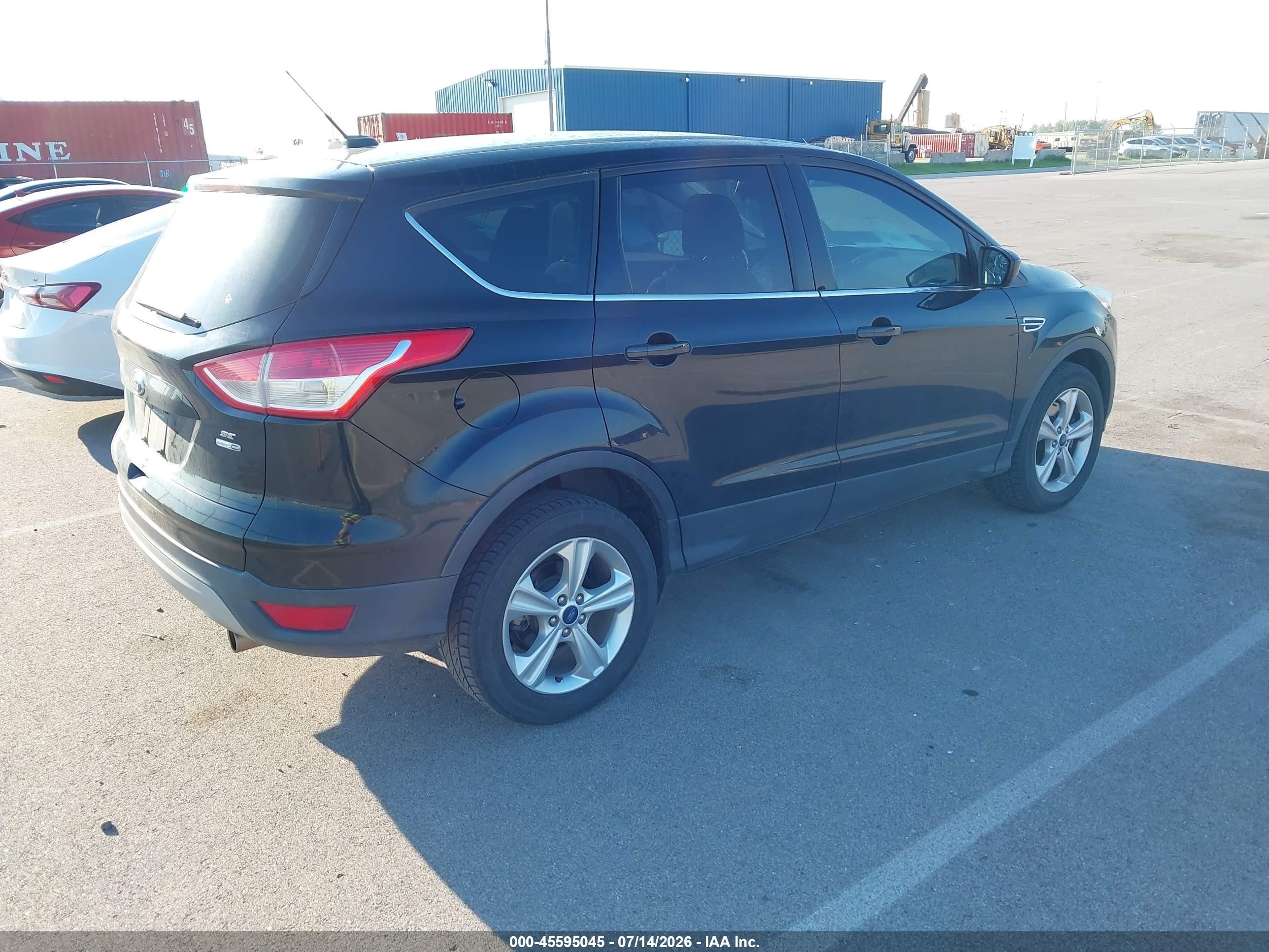 2013 Ford Escape Se Black vin: 1FMCU9GX1DUB84724