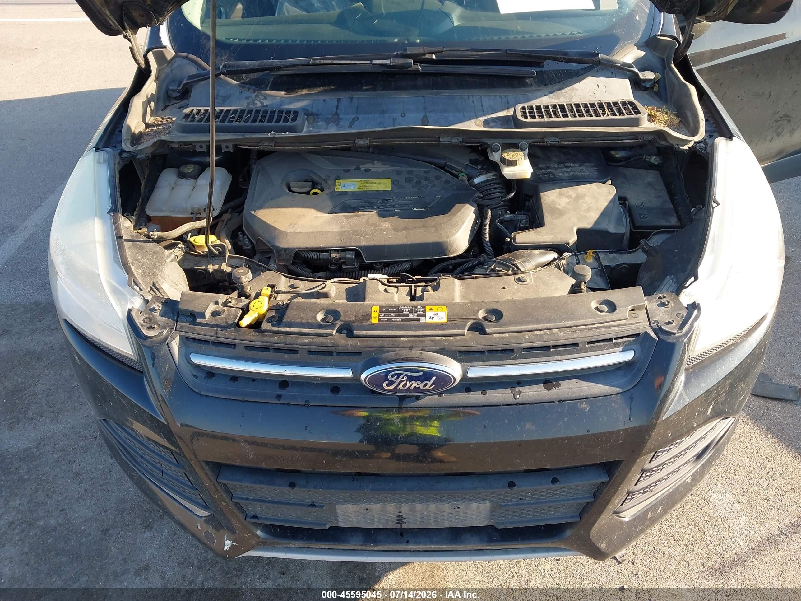 2013 Ford Escape Se Black vin: 1FMCU9GX1DUB84724