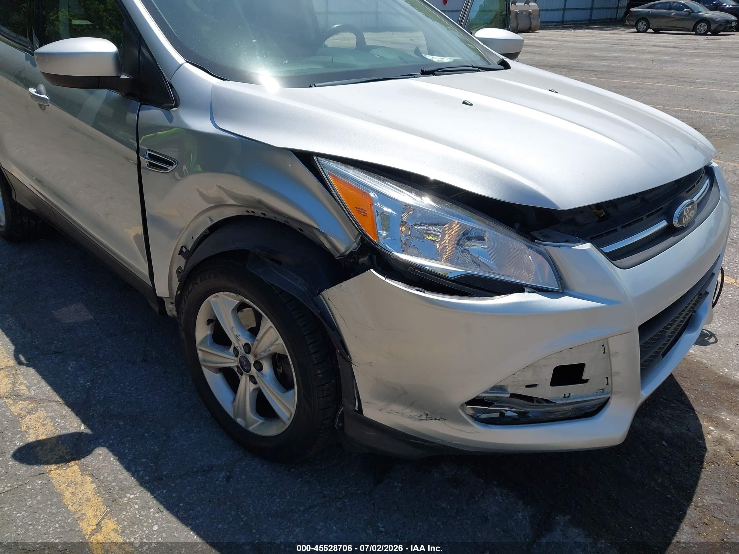 2013 Ford Escape Se Серебряный vin: 1FMCU9GX1DUC48485