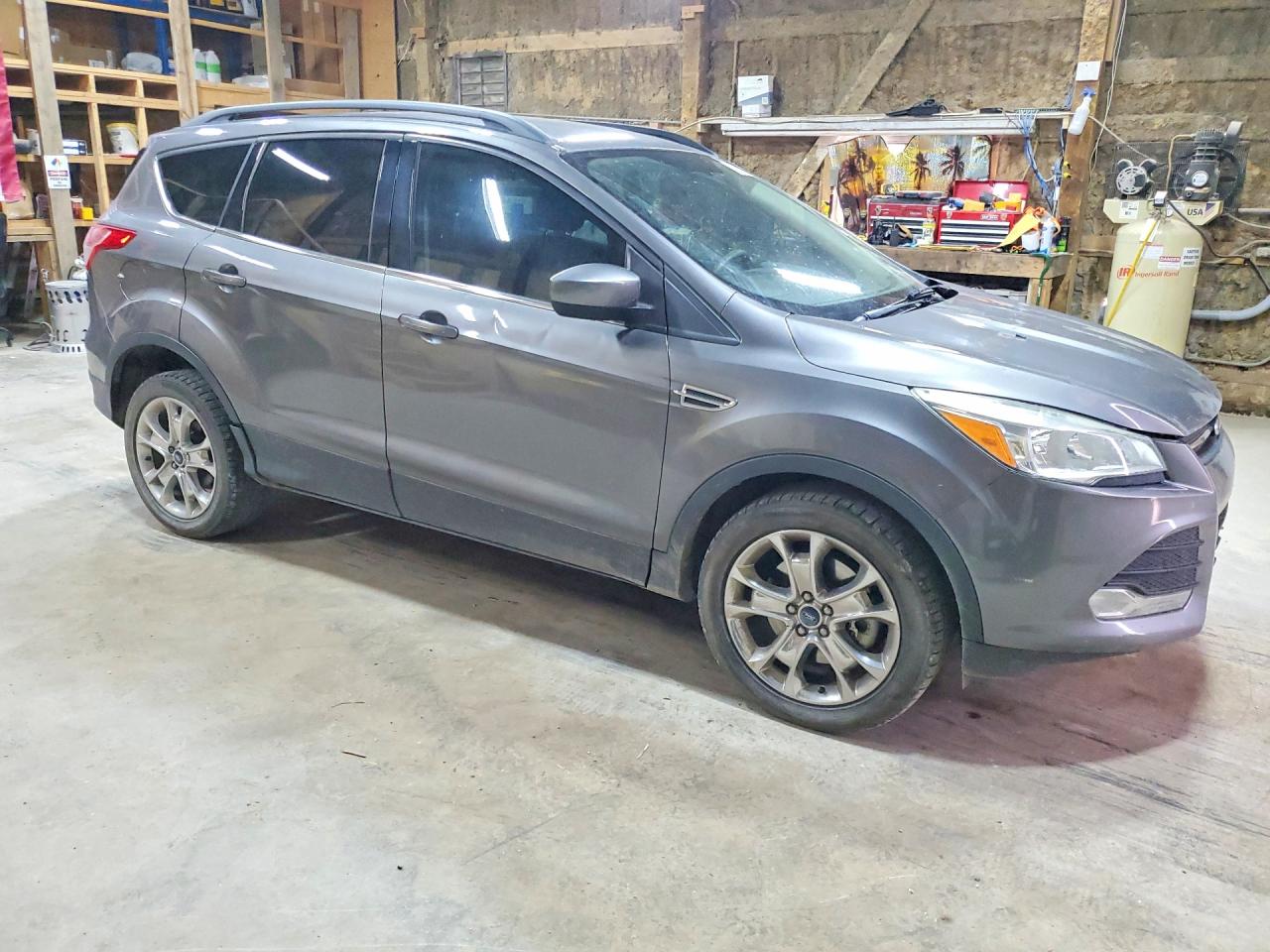 2014 Ford Escape Se Gray vin: 1FMCU9GX1EUA05485