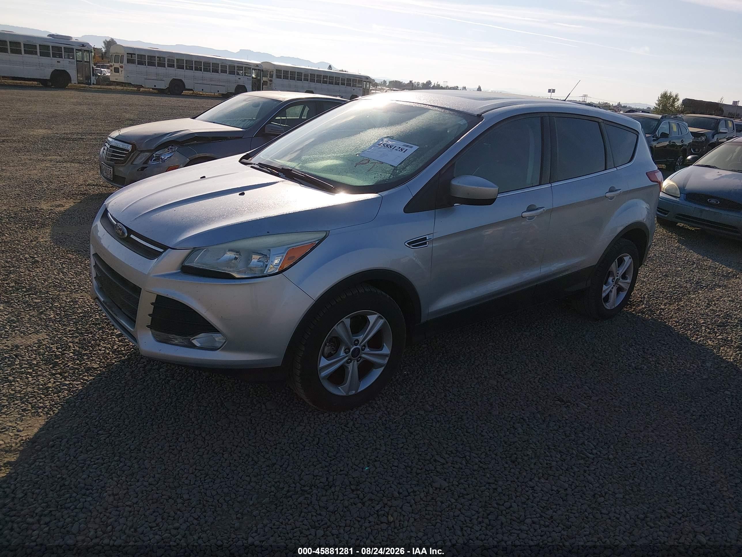 2014 Ford Escape Se Silver vin: 1FMCU9GX1EUA78212
