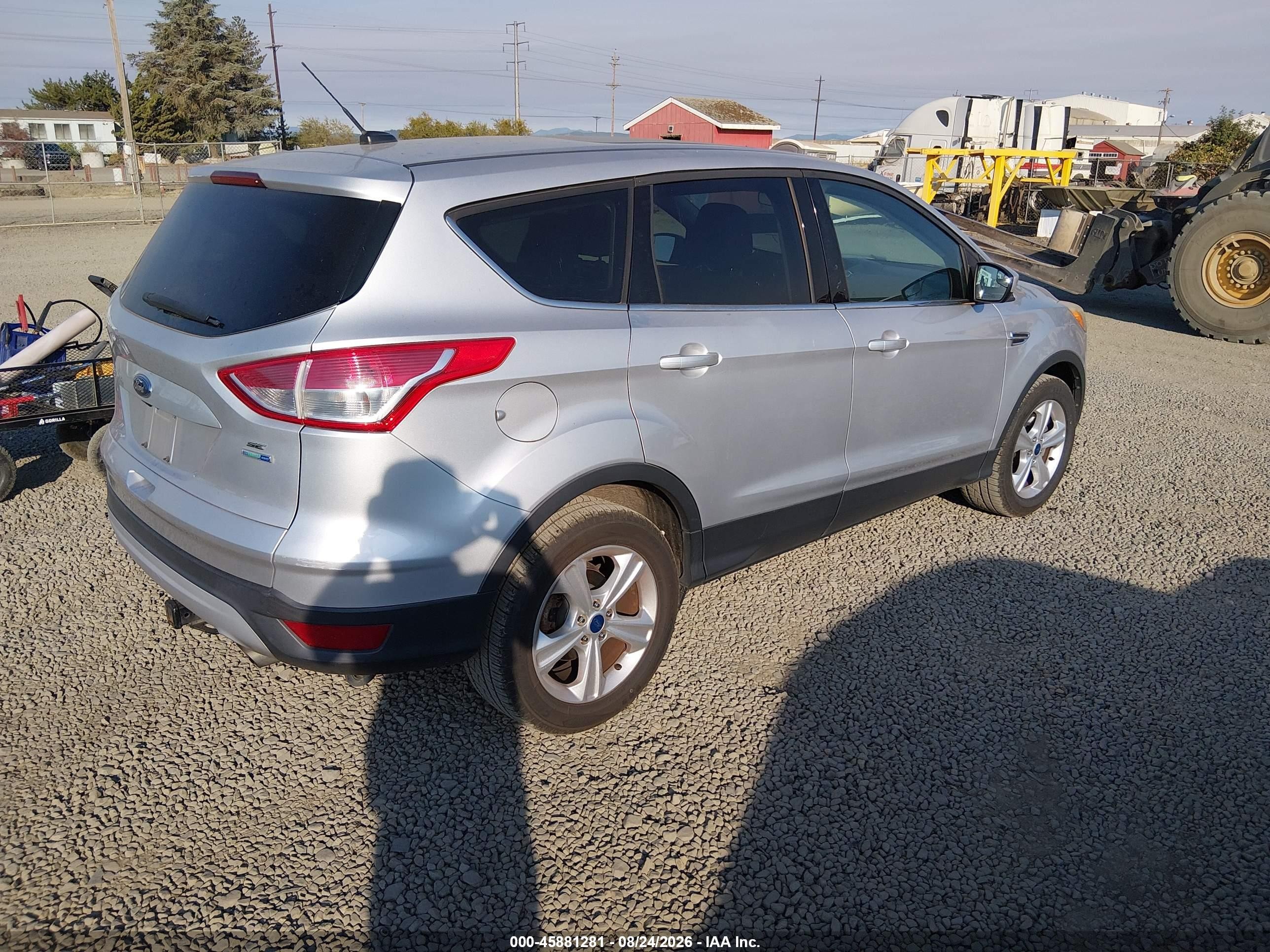 2014 Ford Escape Se Silver vin: 1FMCU9GX1EUA78212