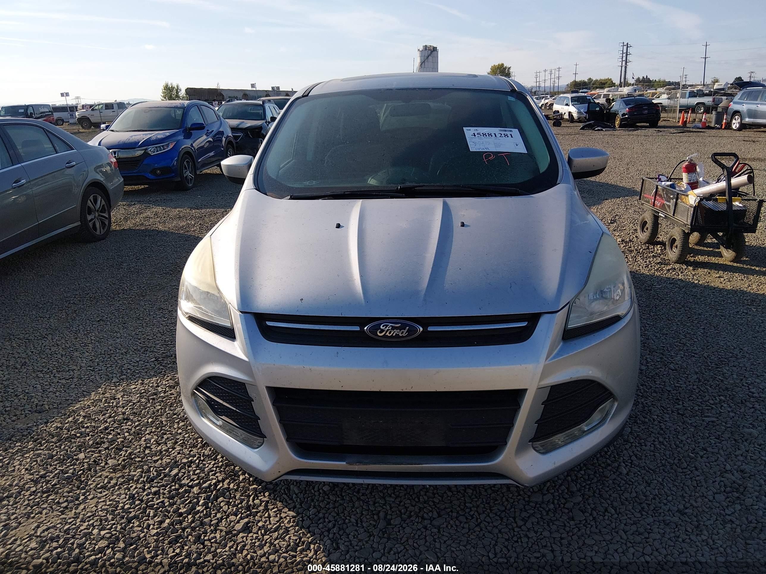 2014 Ford Escape Se Silver vin: 1FMCU9GX1EUA78212