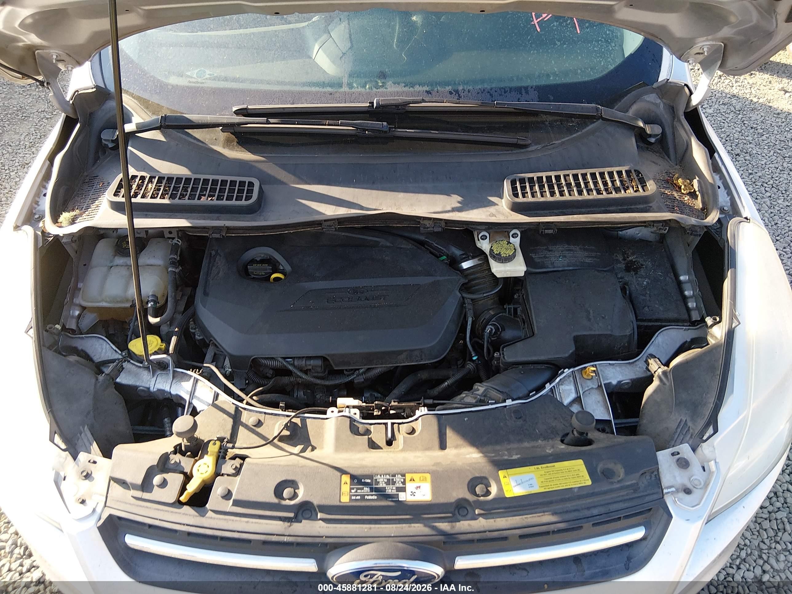 2014 Ford Escape Se Silver vin: 1FMCU9GX1EUA78212