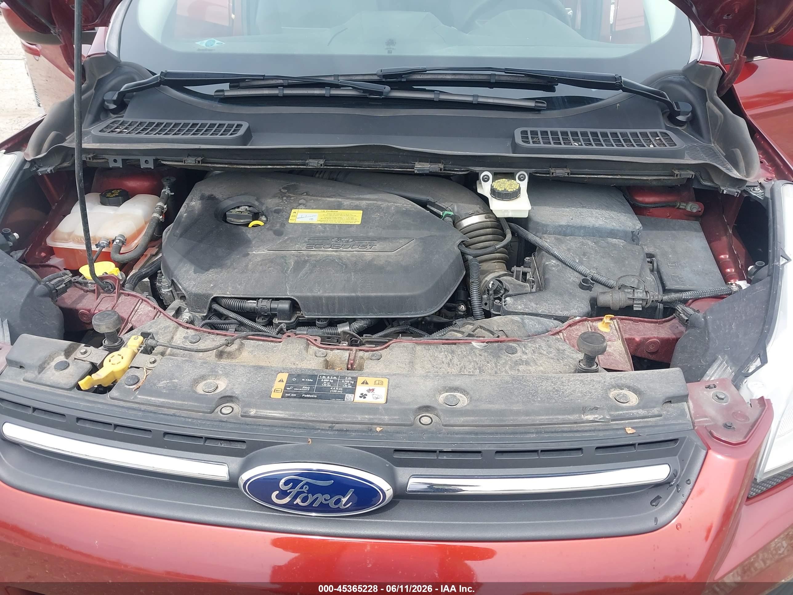 2014 Ford Escape Se Red vin: 1FMCU9GX1EUA90473