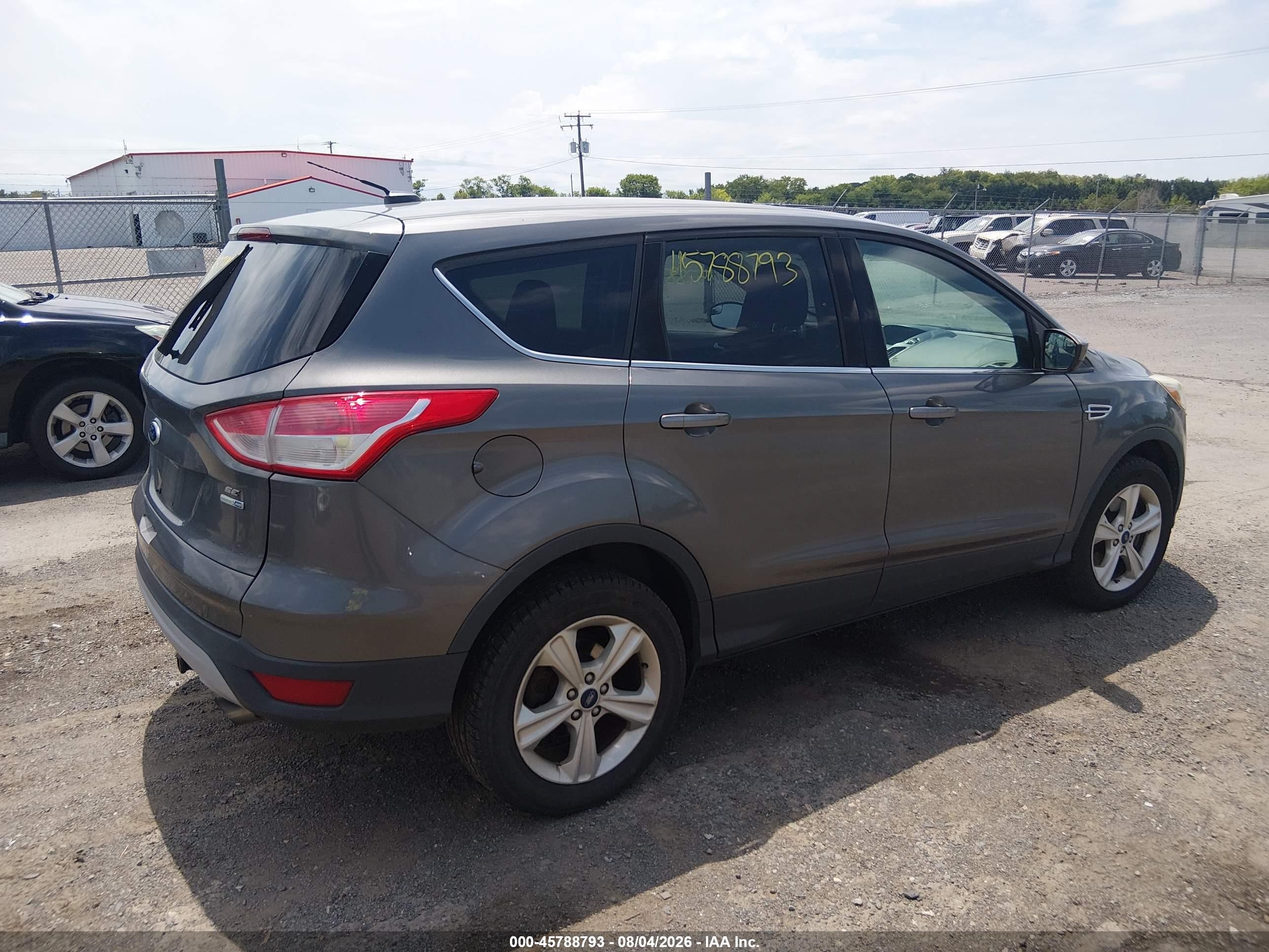 2014 Ford Escape Se Gray vin: 1FMCU9GX1EUB49246