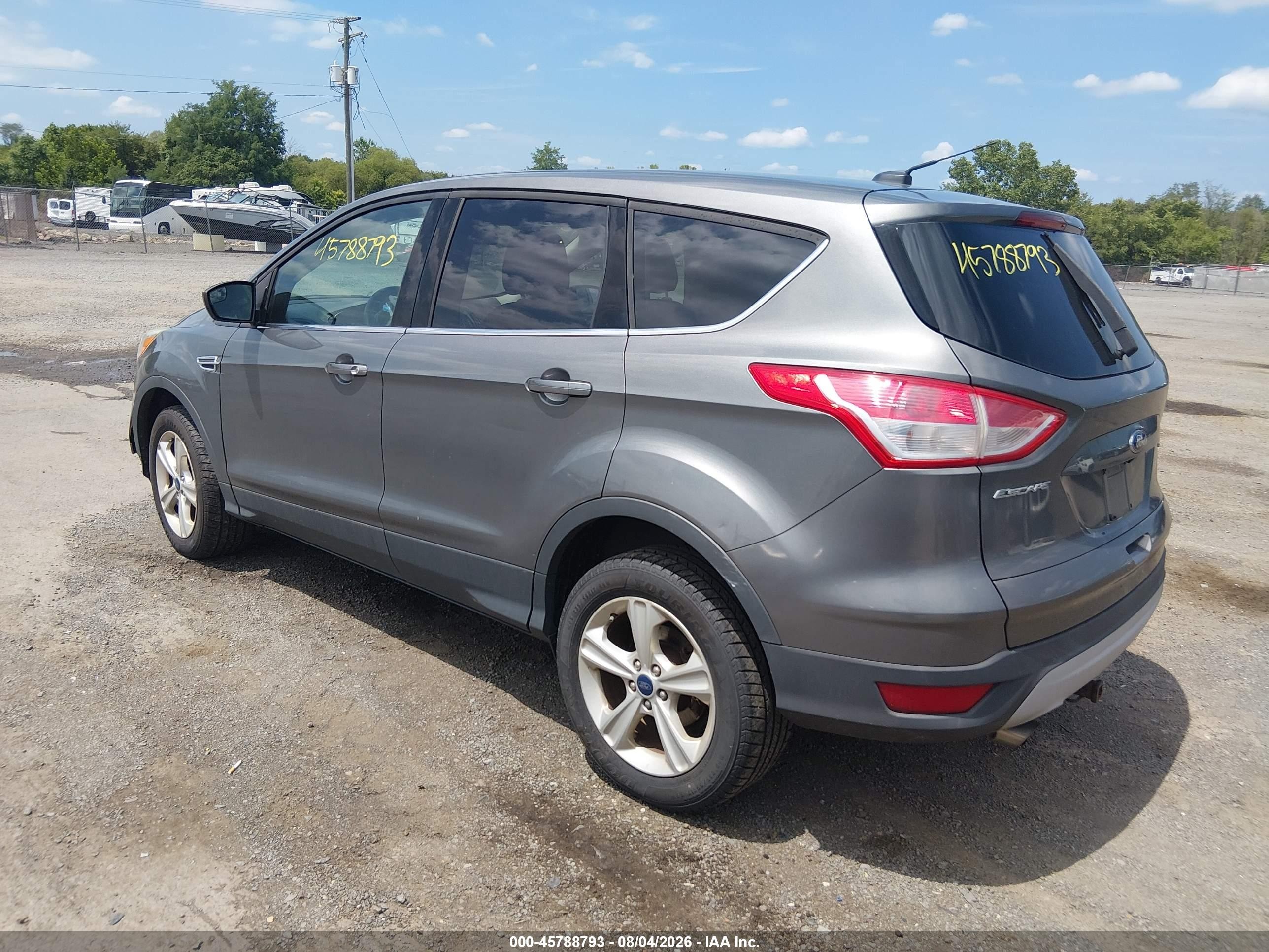 2014 Ford Escape Se Gray vin: 1FMCU9GX1EUB49246