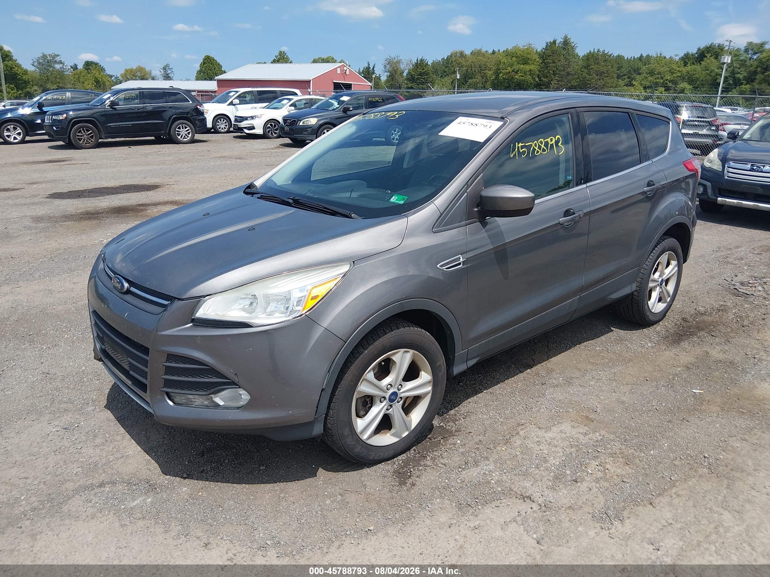 2014 Ford Escape Se Gray vin: 1FMCU9GX1EUB49246