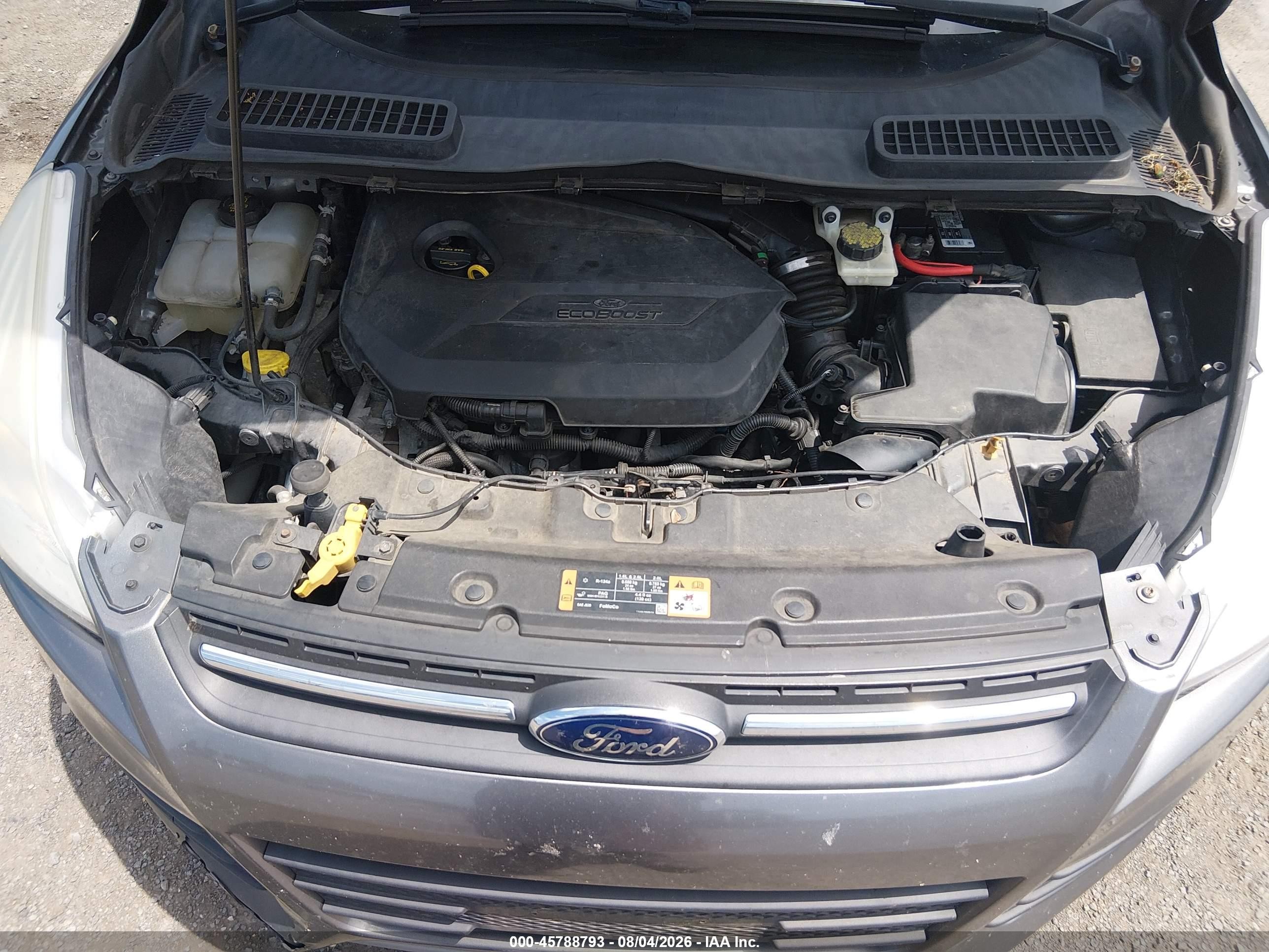 2014 Ford Escape Se Gray vin: 1FMCU9GX1EUB49246