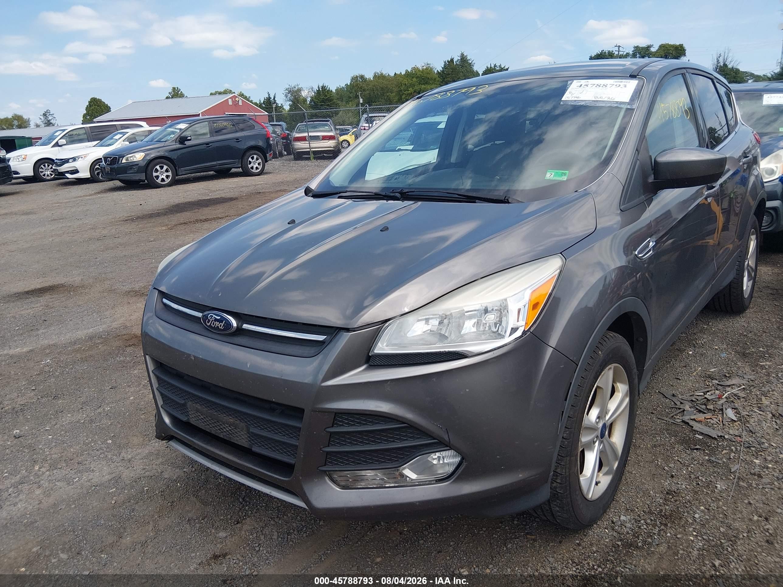 2014 Ford Escape Se Gray vin: 1FMCU9GX1EUB49246