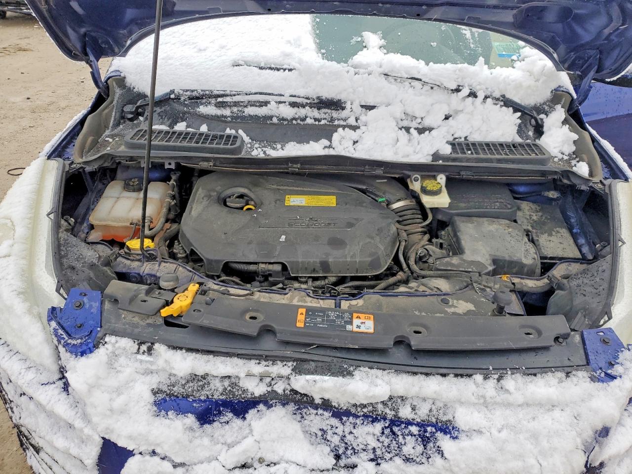 2014 Ford Escape Se Blue vin: 1FMCU9GX1EUB63616