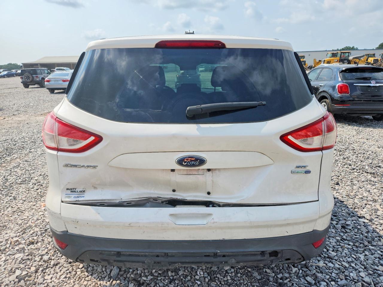 2014 Ford Escape Se White vin: 1FMCU9GX1EUB75412