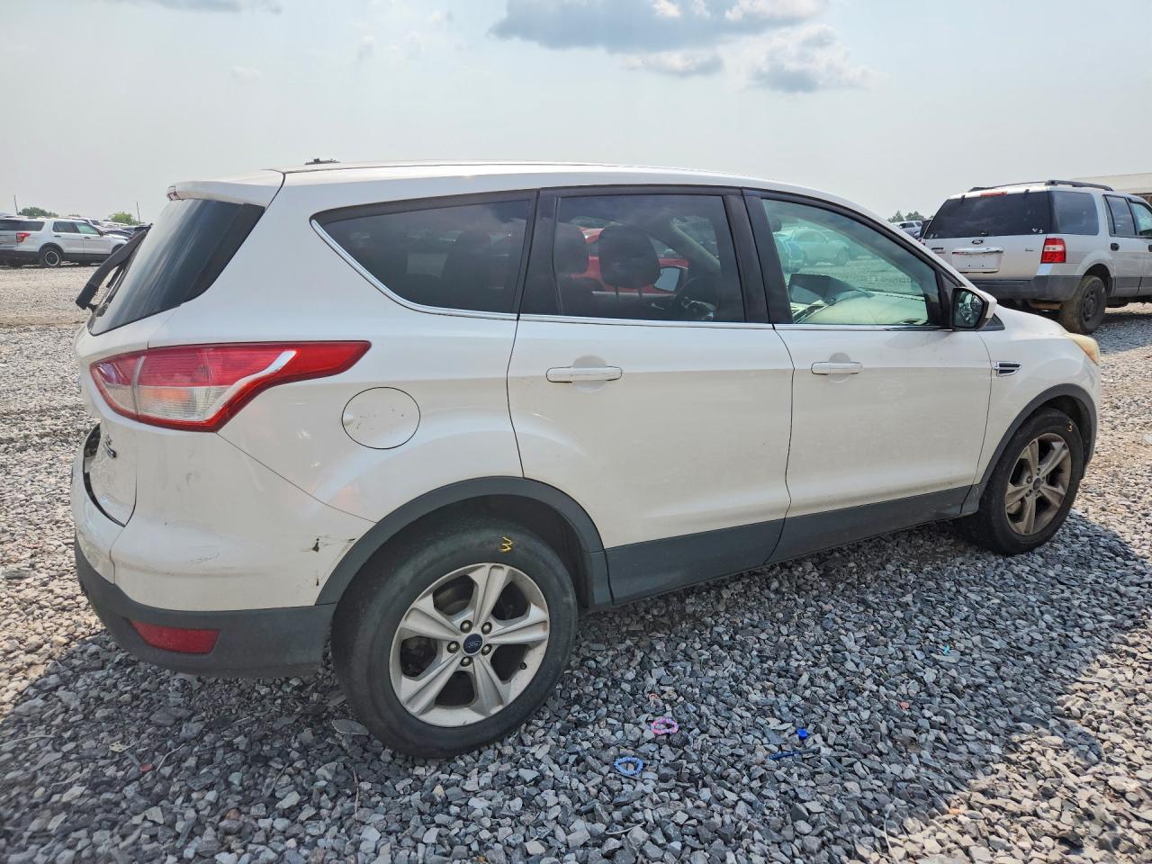 2014 Ford Escape Se White vin: 1FMCU9GX1EUB75412