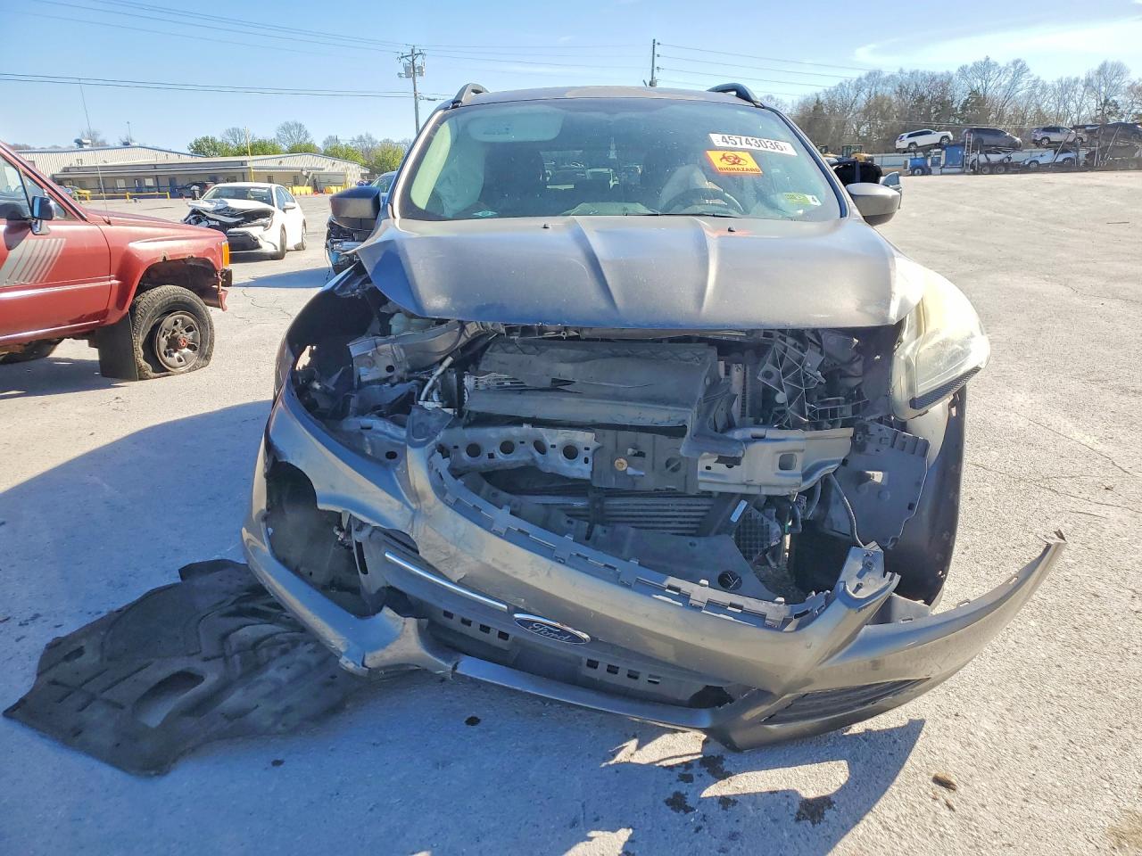 2014 Ford Escape Se Gray vin: 1FMCU9GX1EUB78164