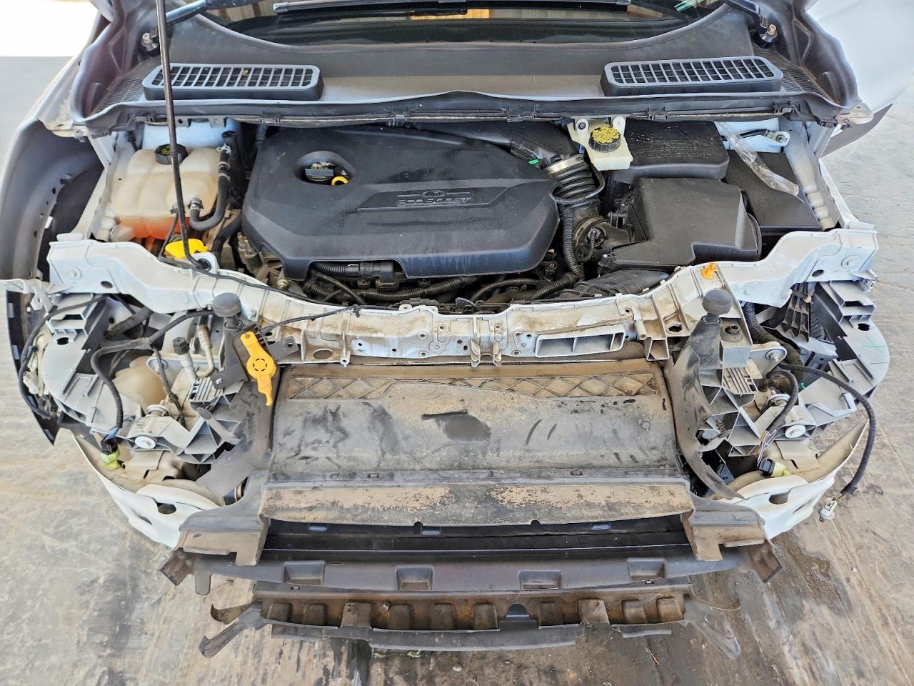 2014 Ford Escape Se White vin: 1FMCU9GX1EUB85891