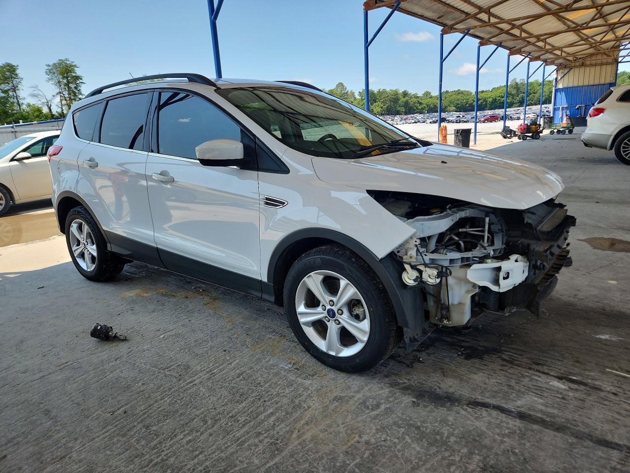 2014 Ford Escape Se White vin: 1FMCU9GX1EUB85891
