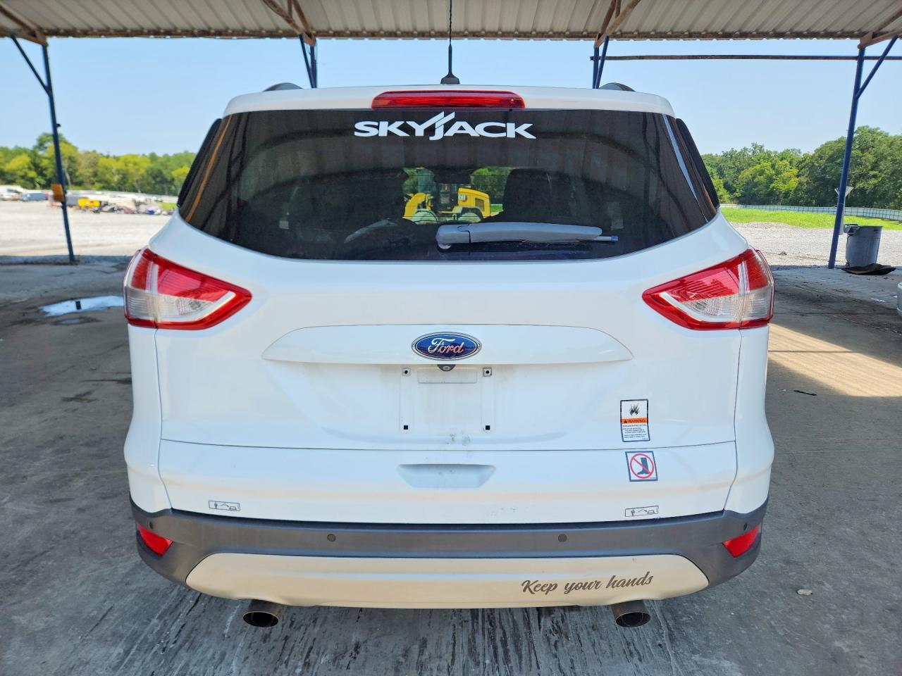 2014 Ford Escape Se White vin: 1FMCU9GX1EUB85891