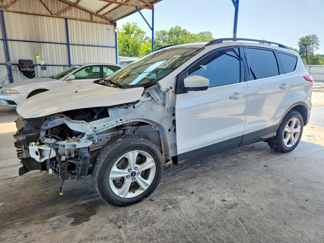 2014 Ford Escape Se White vin: 1FMCU9GX1EUB85891