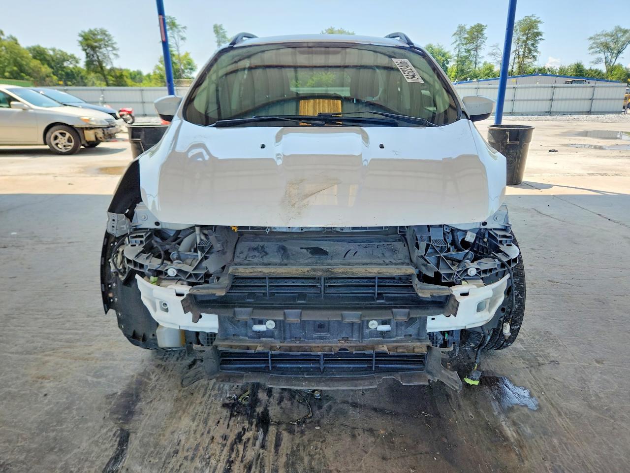 2014 Ford Escape Se White vin: 1FMCU9GX1EUB85891