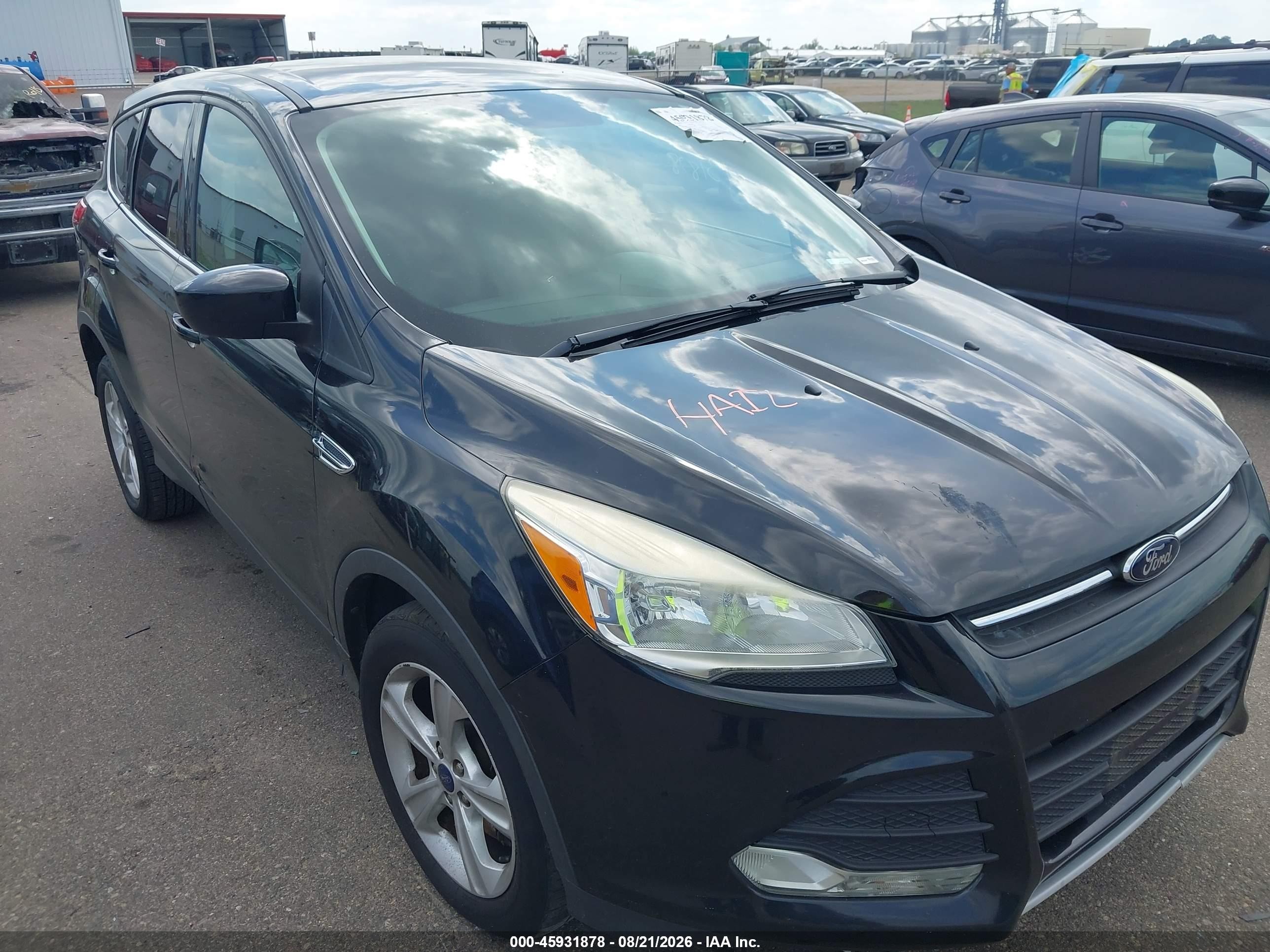 2014 Ford Escape Se Черный vin: 1FMCU9GX1EUC23667
