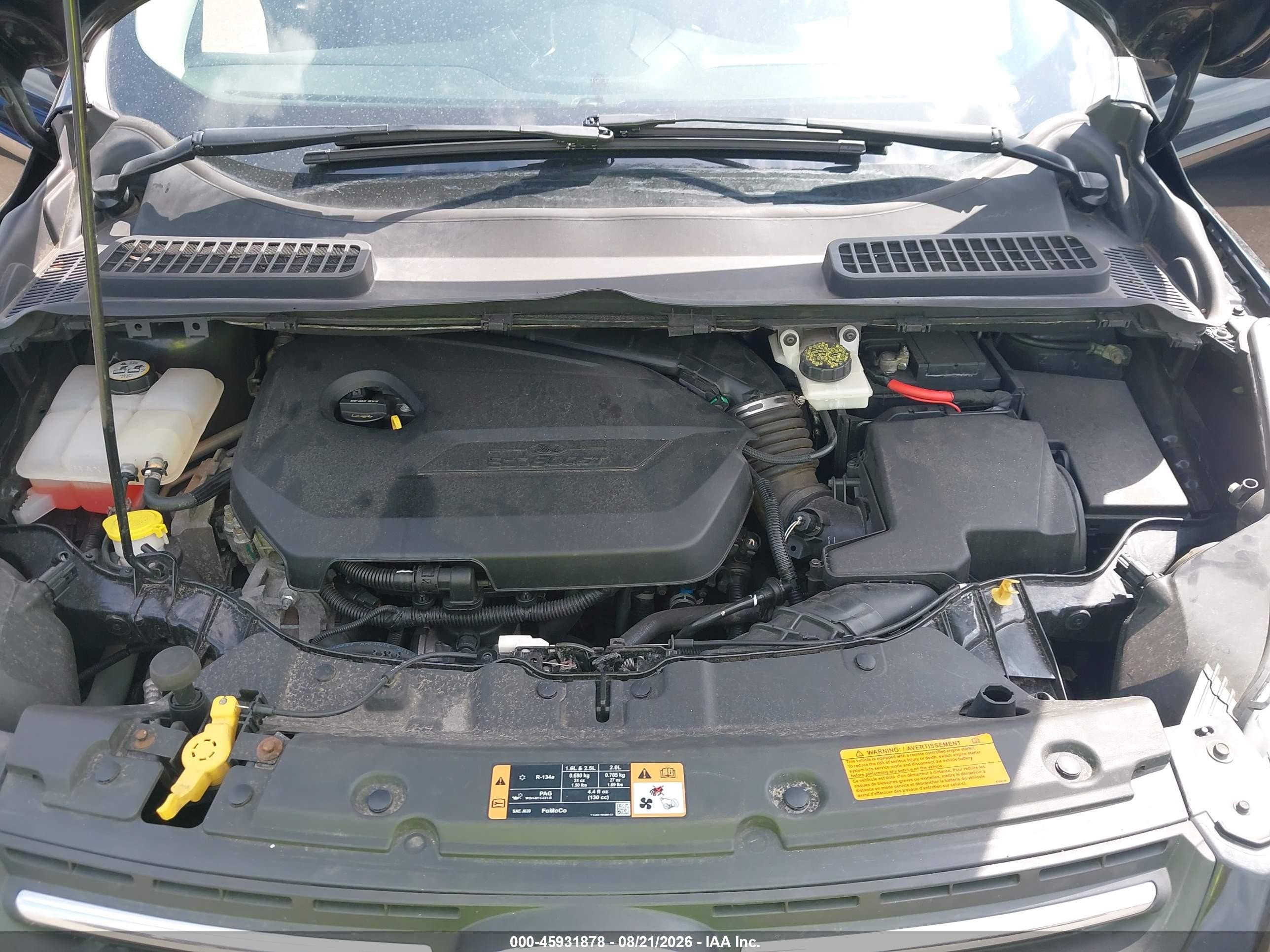 2014 Ford Escape Se Черный vin: 1FMCU9GX1EUC23667