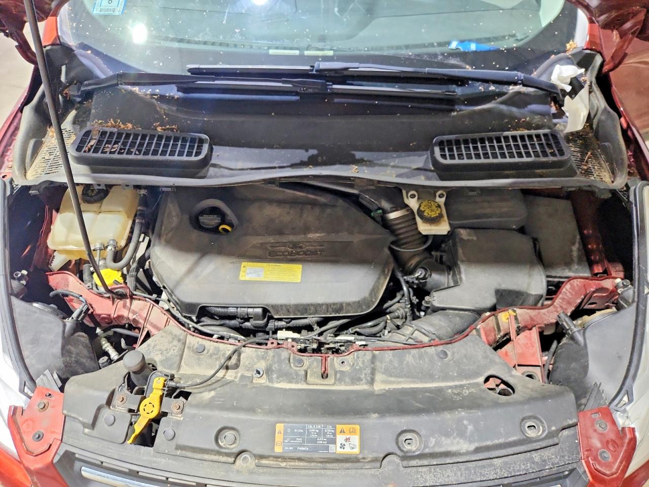 2014 Ford Escape Se Red vin: 1FMCU9GX1EUC80371