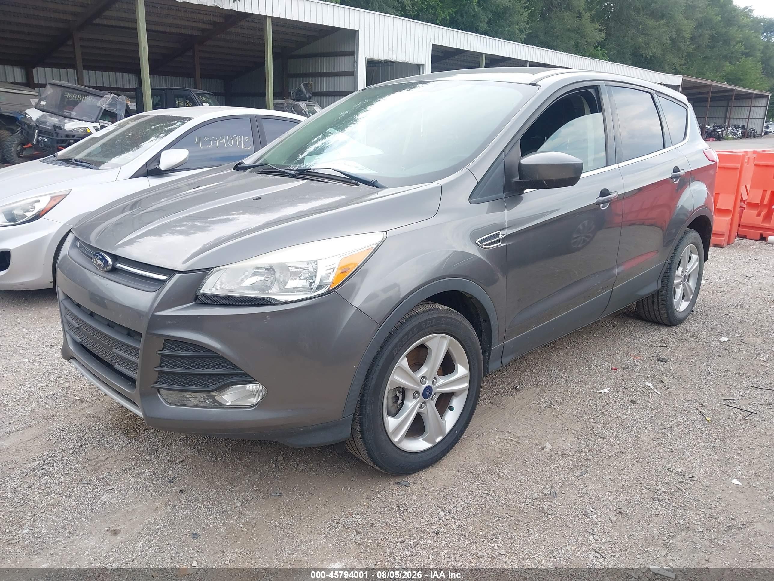 2014 Ford Escape Se Gray vin: 1FMCU9GX1EUD37281